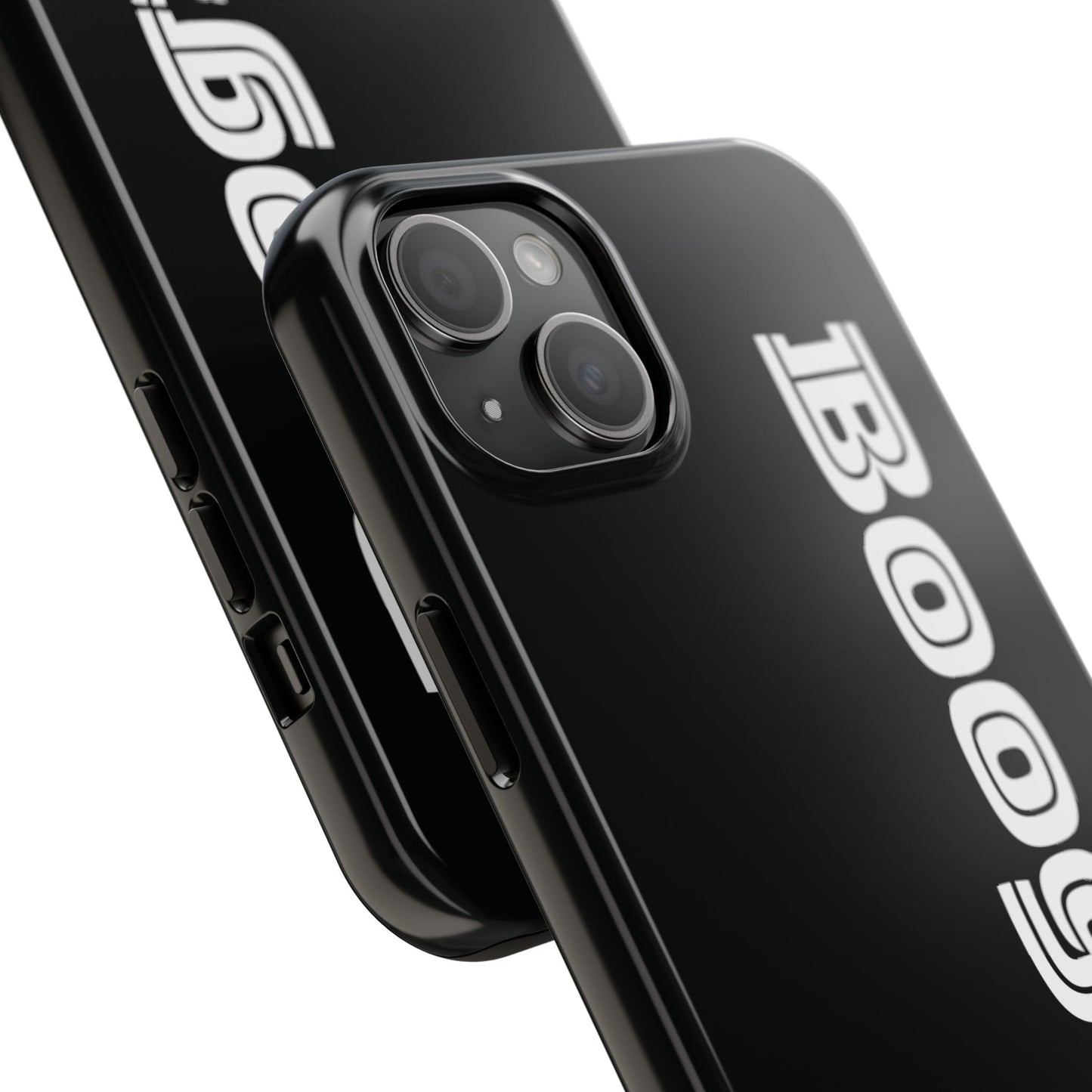 Boogie Black Tough Phone Cases, iPhone Samsung cases, wireless charging, gender neutral women men friends kids teens gift birthday Christmas