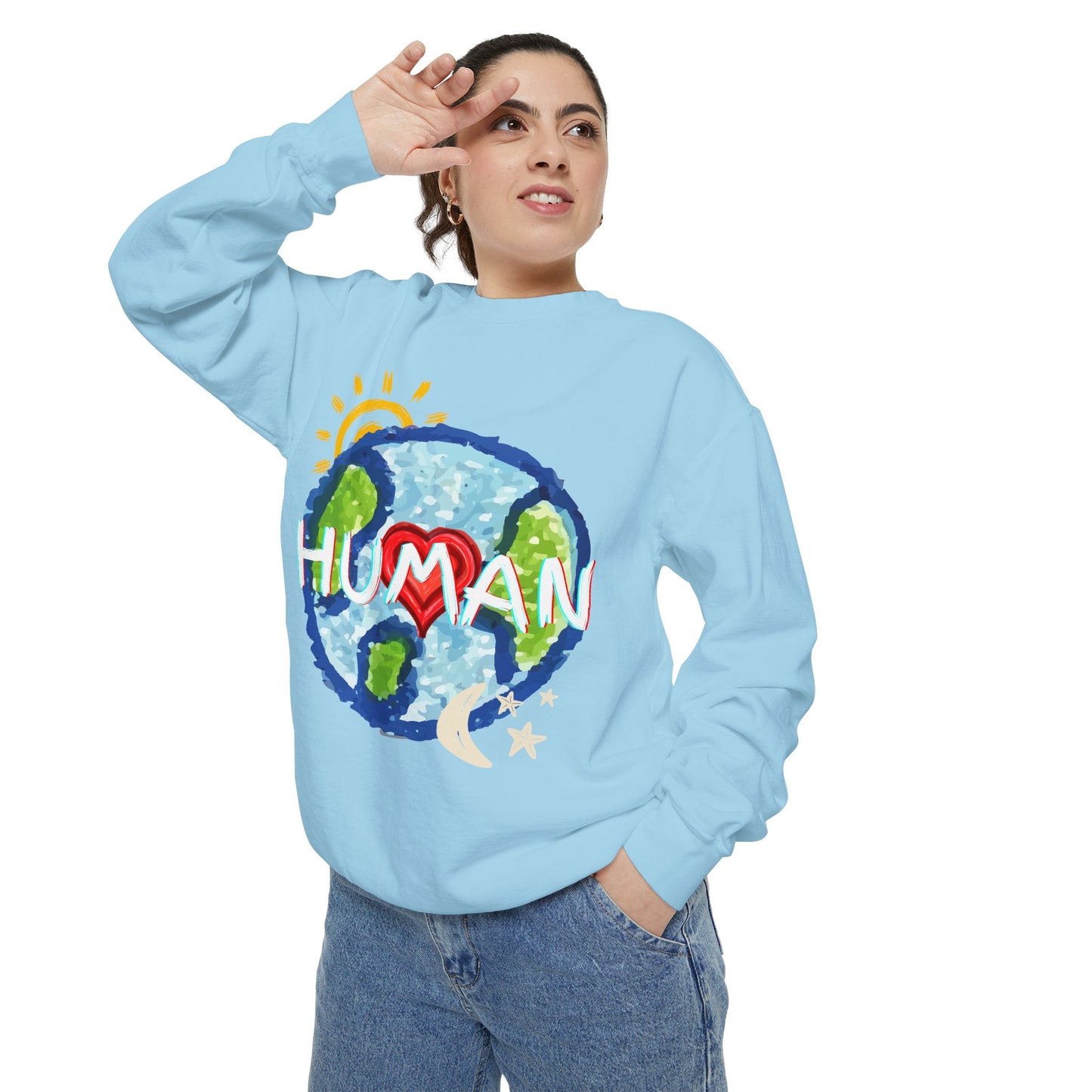Human World Graphic Unisex Sweatshirt