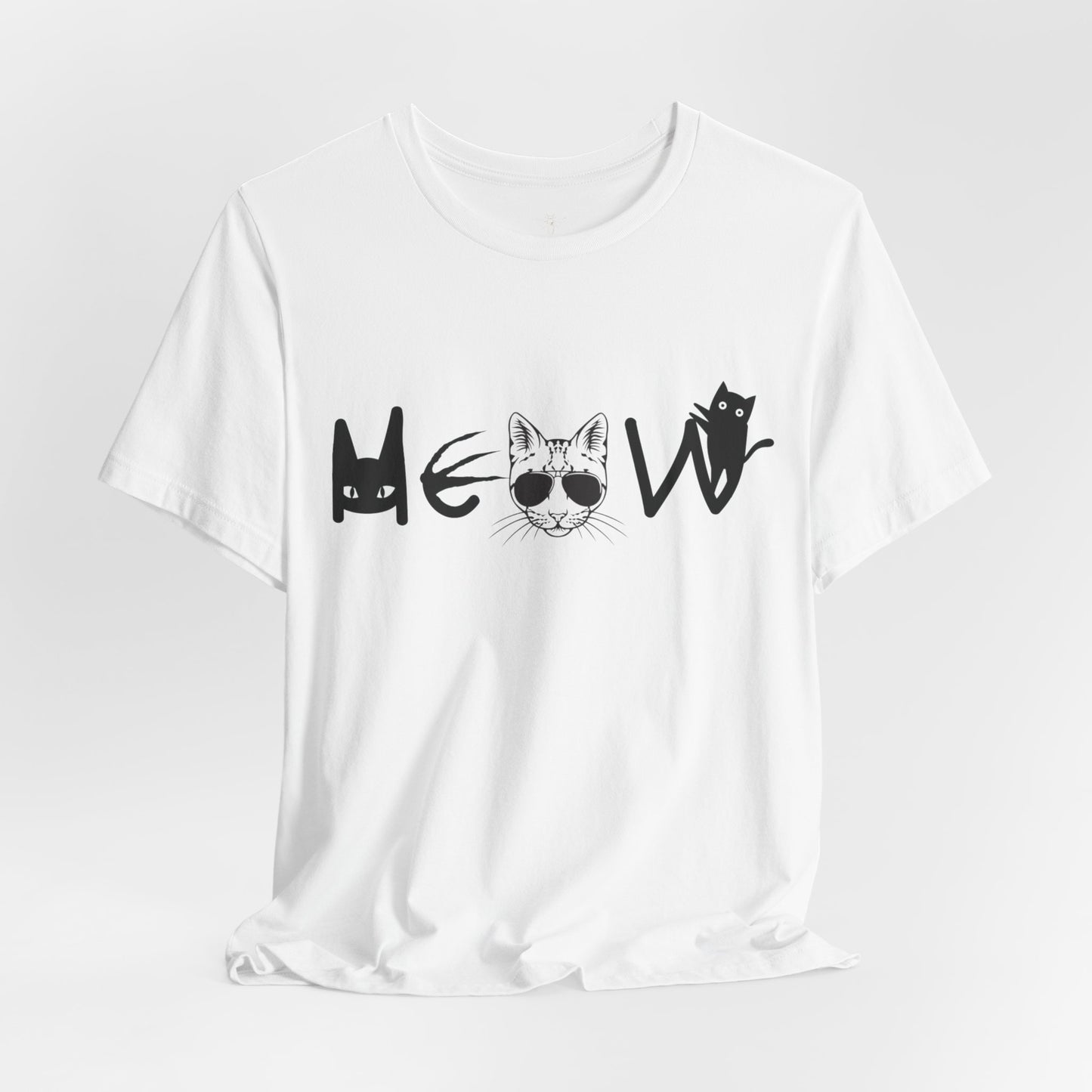 Meow Unisex Tee - Cats, Sassy, Fun Shirt for Halloween or Election Gift