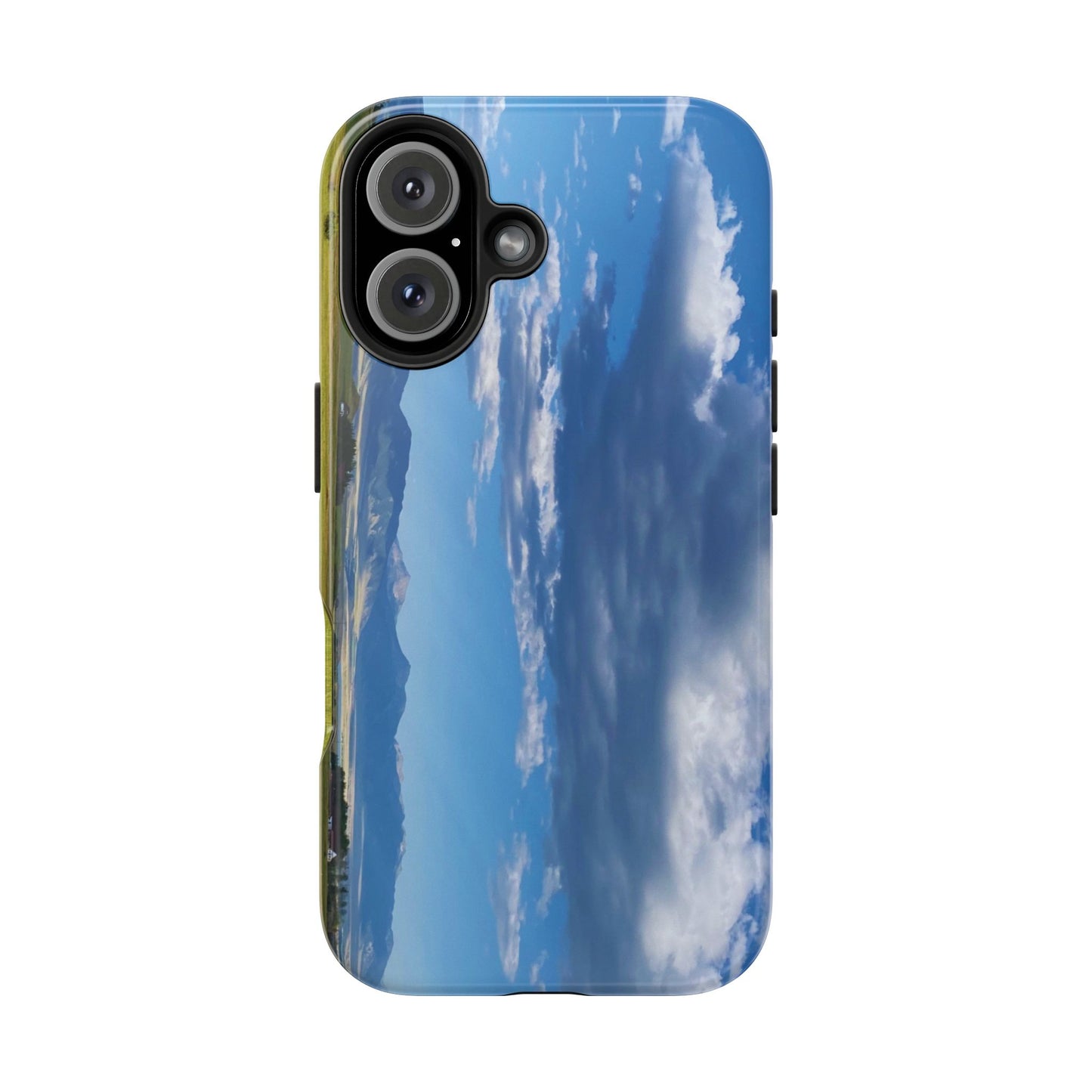 Western Clouds and Mountains Tough Phone Cases, iPhone & Samsung cases, wireless charging, sky, nature, landscape, original photo, gifts