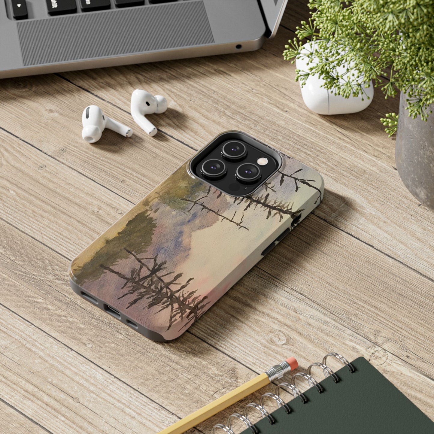 Glacier National Park After Fire Tough Phone Cases, iPhone & Samsung cases, wireless charging, mountains, nature, original artwork, gifts