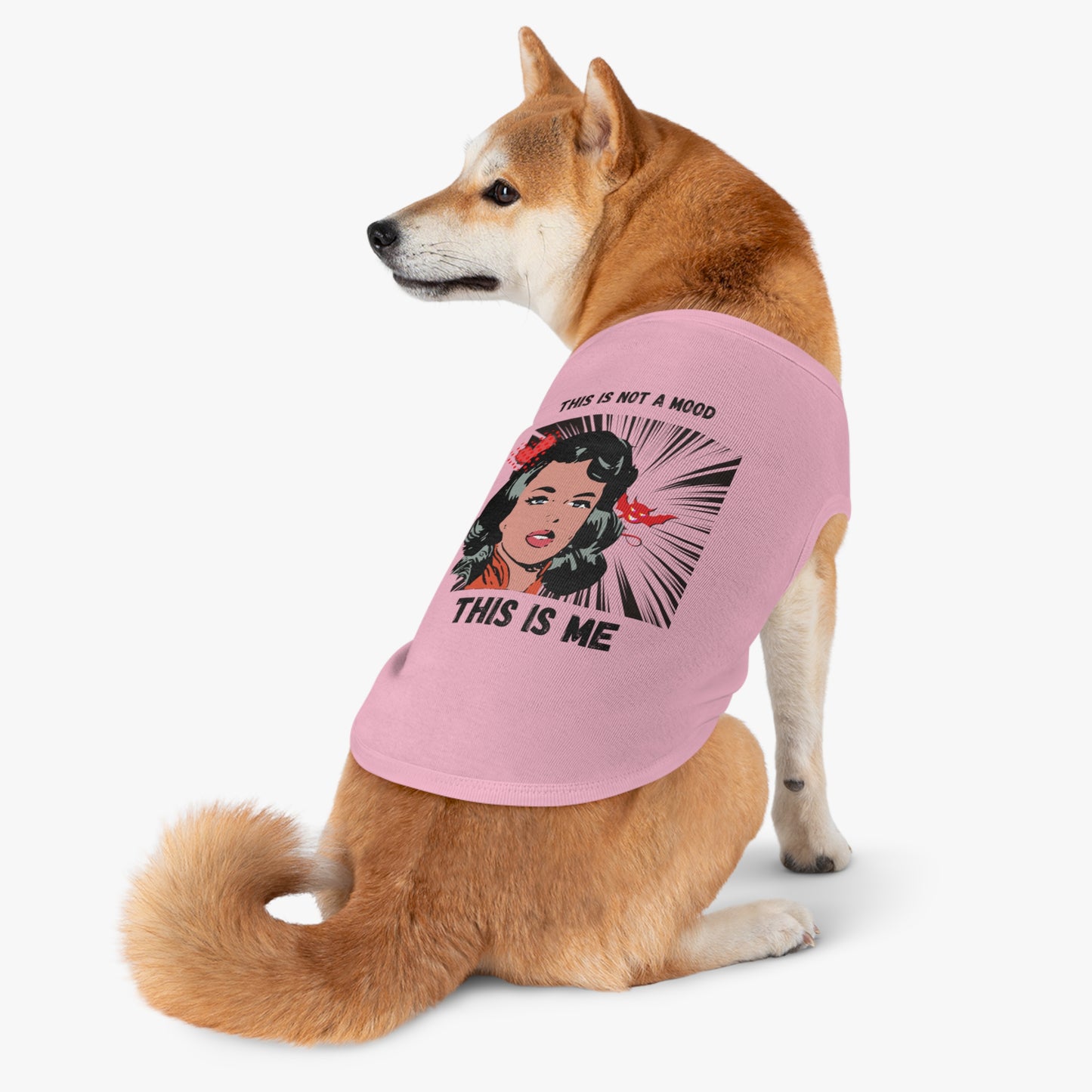 This Is Not A Mood Pet Tank Top, funny dog clothes, gifts, sarcastic, pet fashions, attitude, cotton, dog shirts, cat shirts