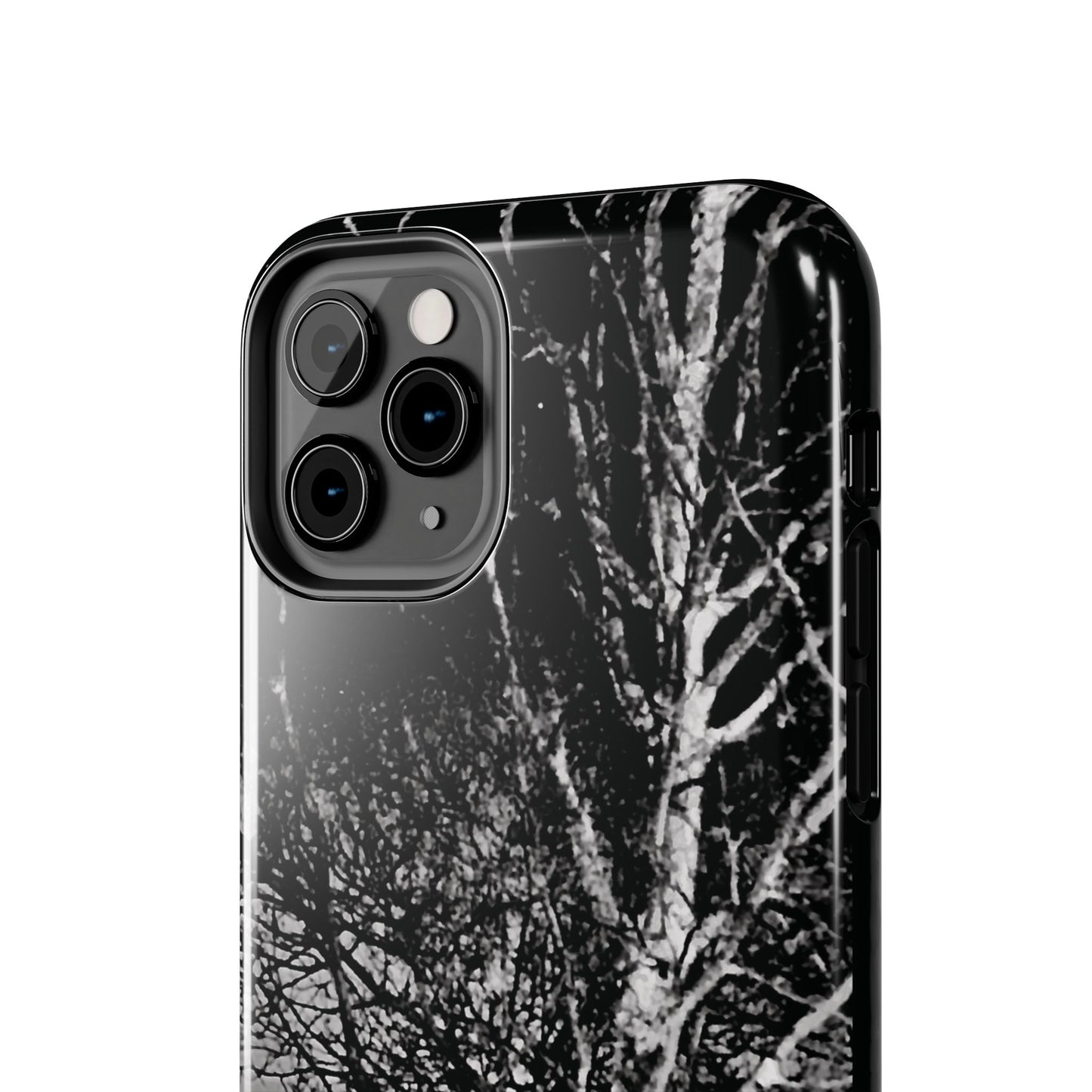 Worm Moon Night Trees Tough Phone Cases, iPhone & Samsung cases, wireless charging, trees, nature, spooky, original photo, gifts, Halloween