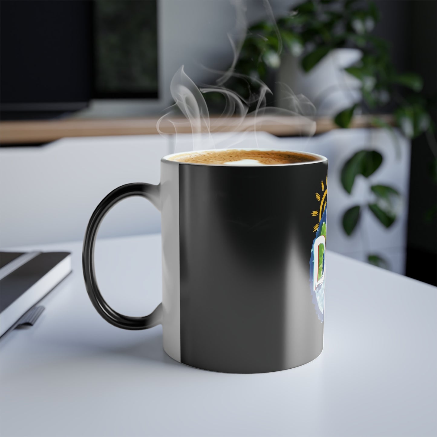 DAD Mug Father's Day Whole World Color Morphing 11oz Ceramic