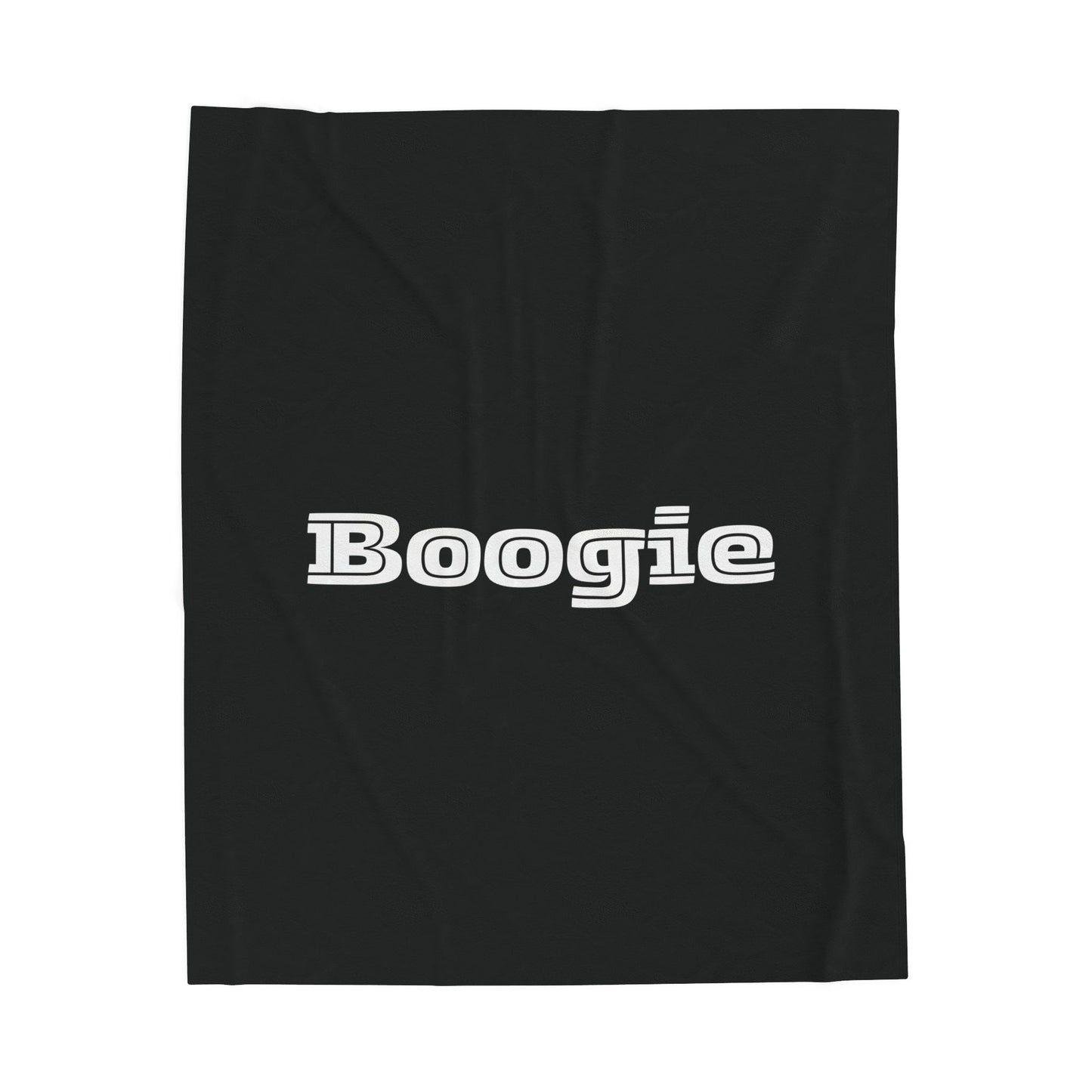 Boogie Black Velveteen Blanket, Fun, Dance, Cozy Throw, Home Decor, Dorm, Bed Cover, Couch Blanket, Women Men Teens Kids Birthday Christmas