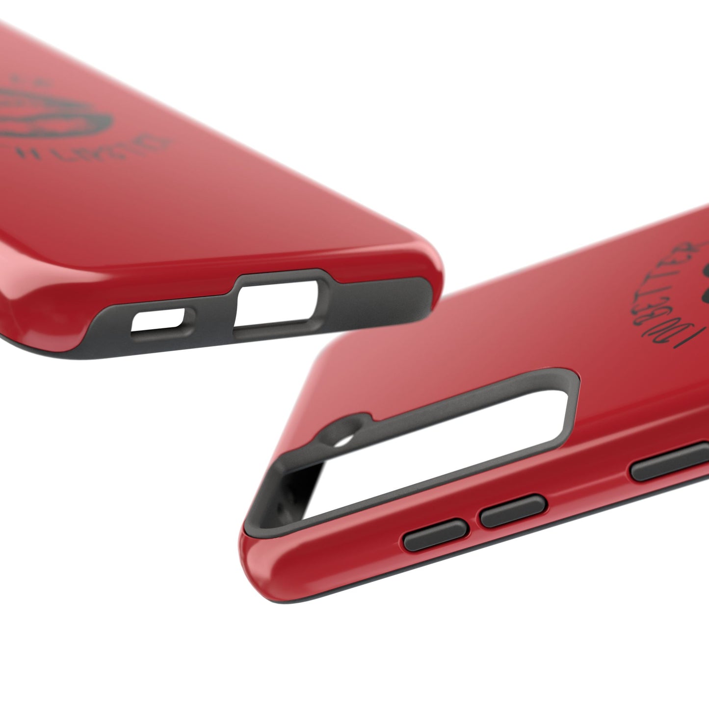 Red I Do Better With Lipstick Tough Phone Cases, Protective Phone Covers, Personalized Cell Phone Accessories, Stylish Phone Protectors