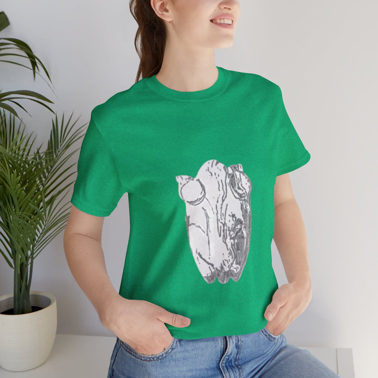 White Frog Unisex Tee - Nature and Animals Gender Neutral T-Shirt