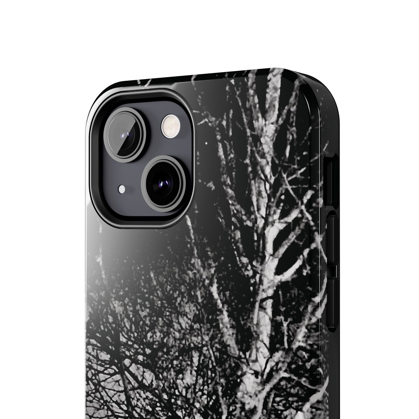 Worm Moon Night Trees Tough Phone Cases, iPhone & Samsung cases, wireless charging, trees, nature, spooky, original photo, gifts, Halloween