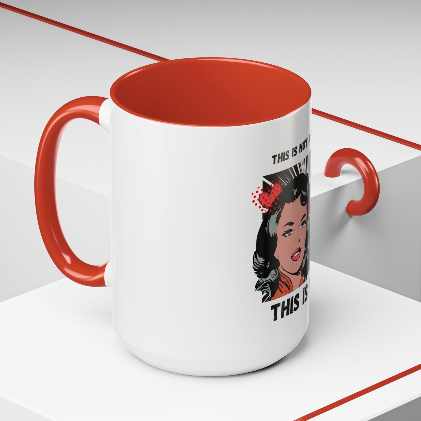 This Is Not A Mood Funny Coffee Mug -Gifts For Women, Friends, Ceramic, BPA-Free