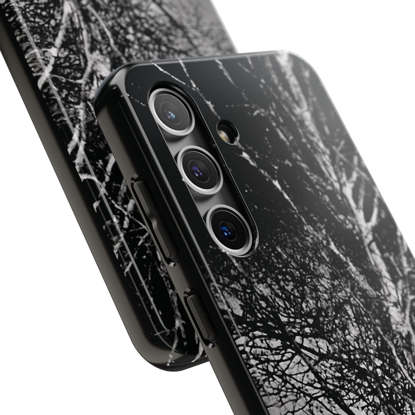Worm Moon Night Trees Tough Phone Cases, iPhone & Samsung cases, wireless charging, trees, nature, spooky, original photo, gifts, Halloween