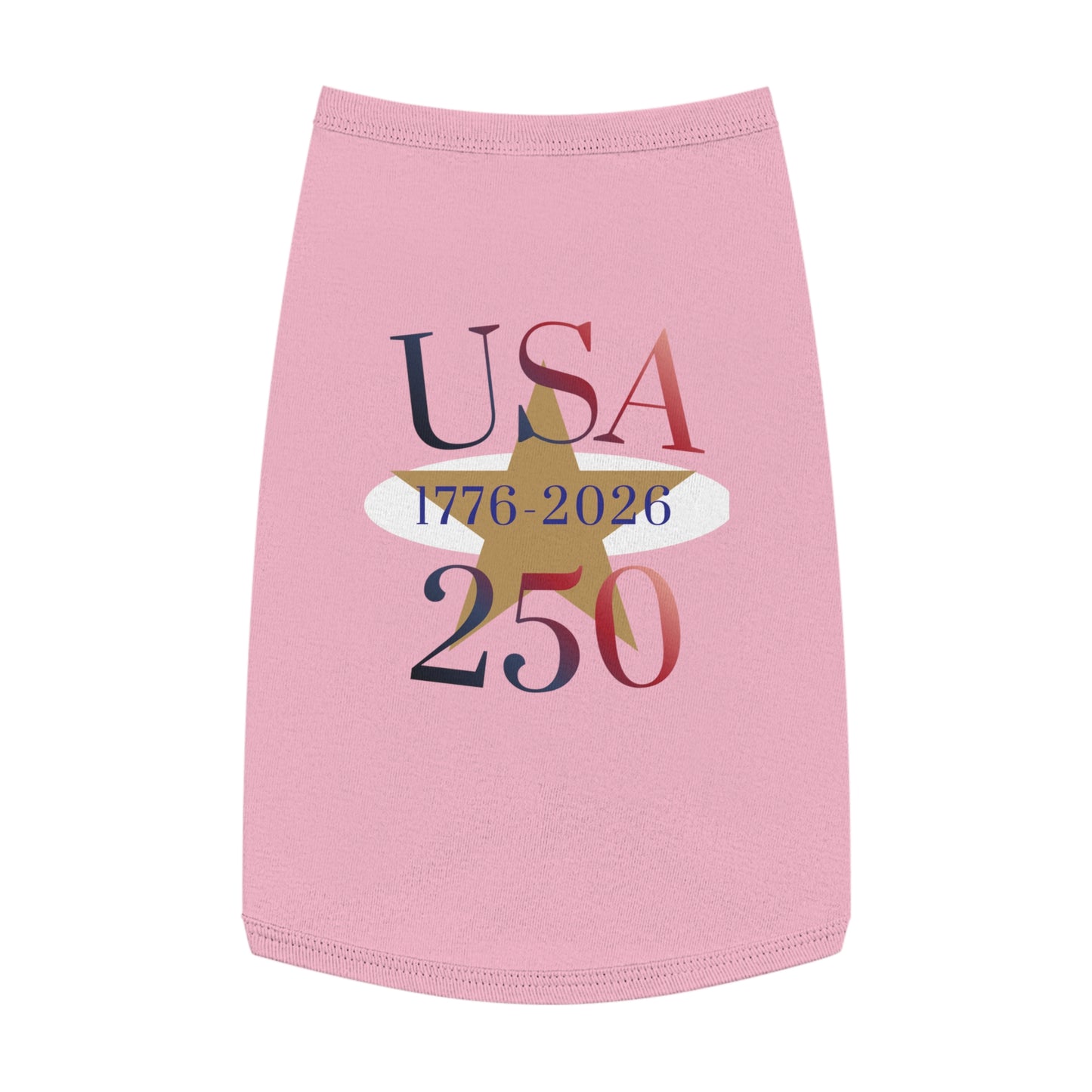 USA 250 Pet Tank Top — Patriotic Fourth of July Shirt