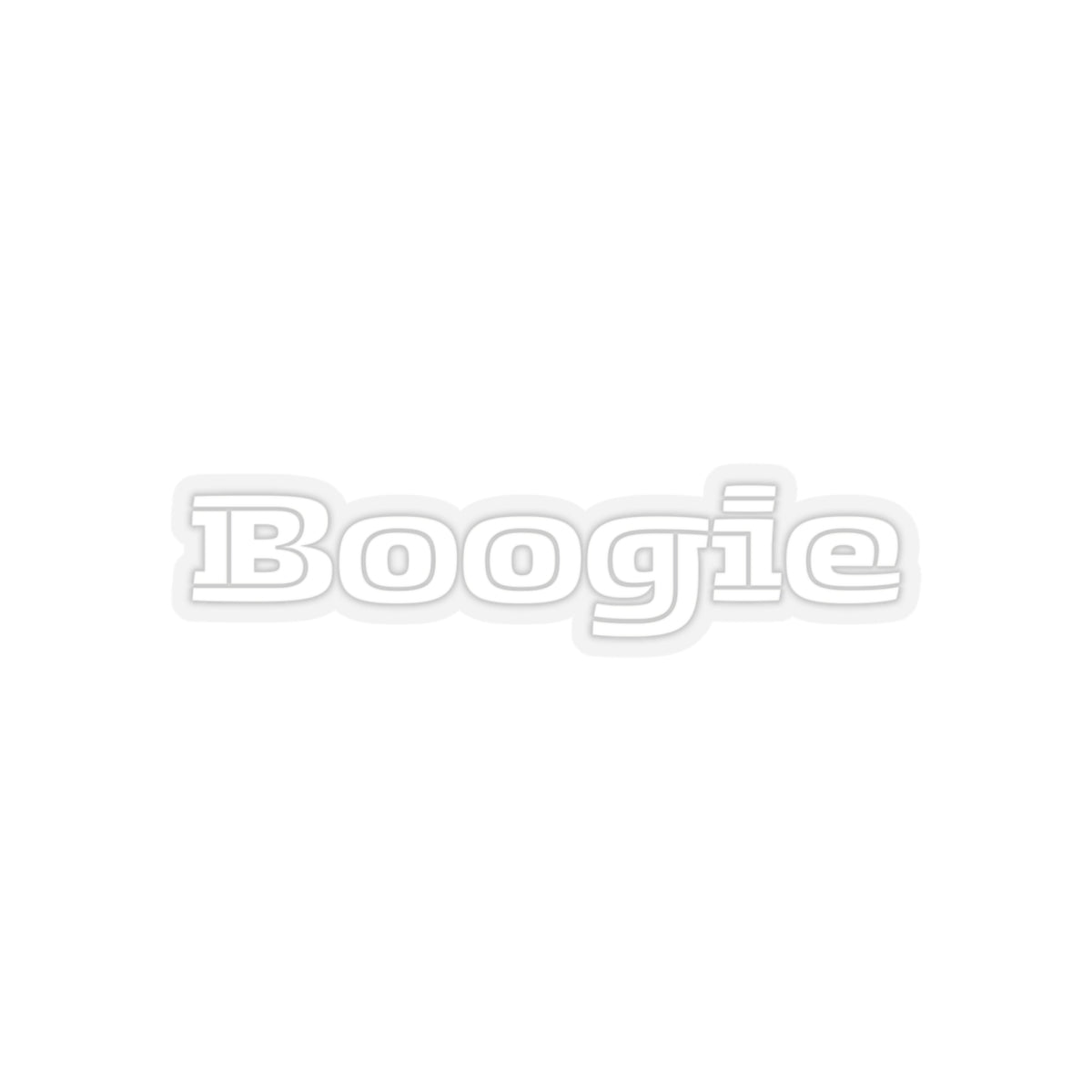 Boogie White Kiss-Cut Stickers, Decorative Dancing Sticker, Fun White Stickers, Cool Laptop Decal, Cute Vinyl Sticker Pack