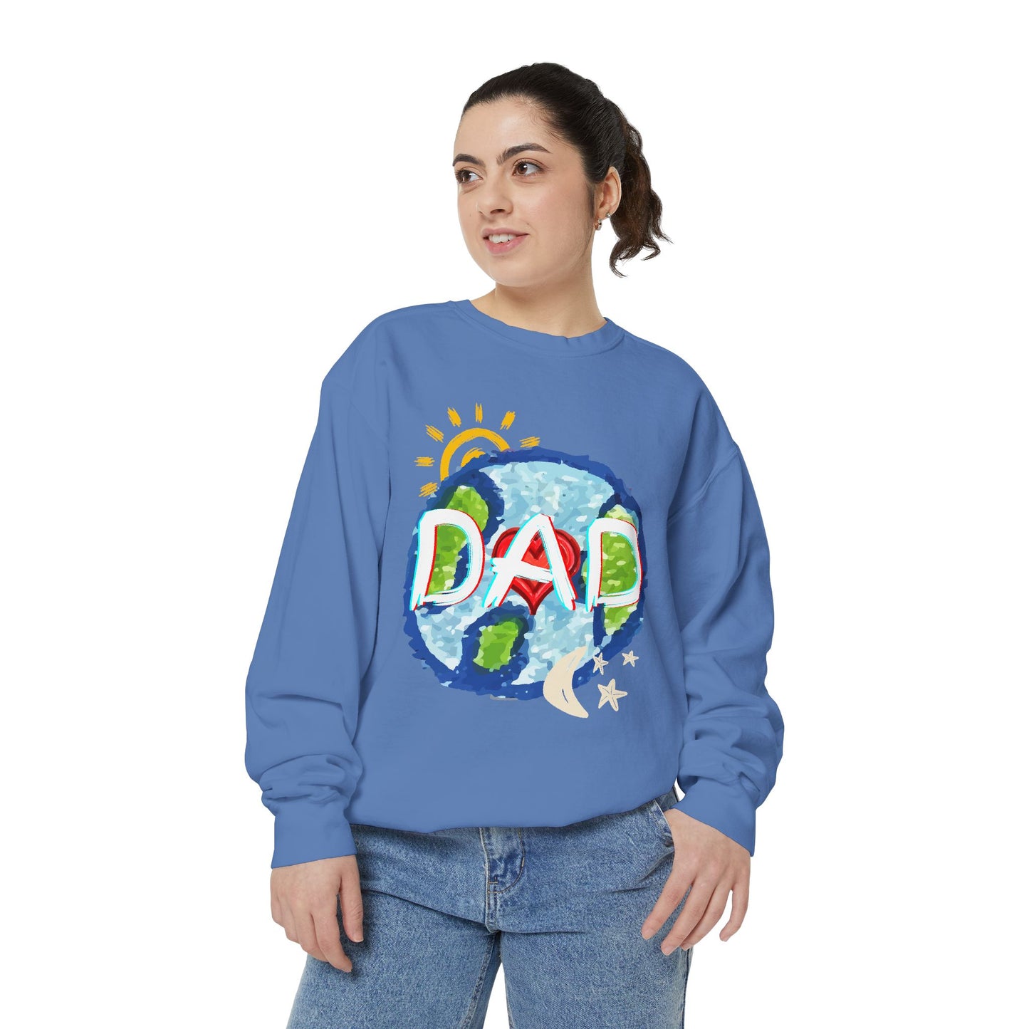Dad's World Graphic Unisex Sweatshirt for Father's Day