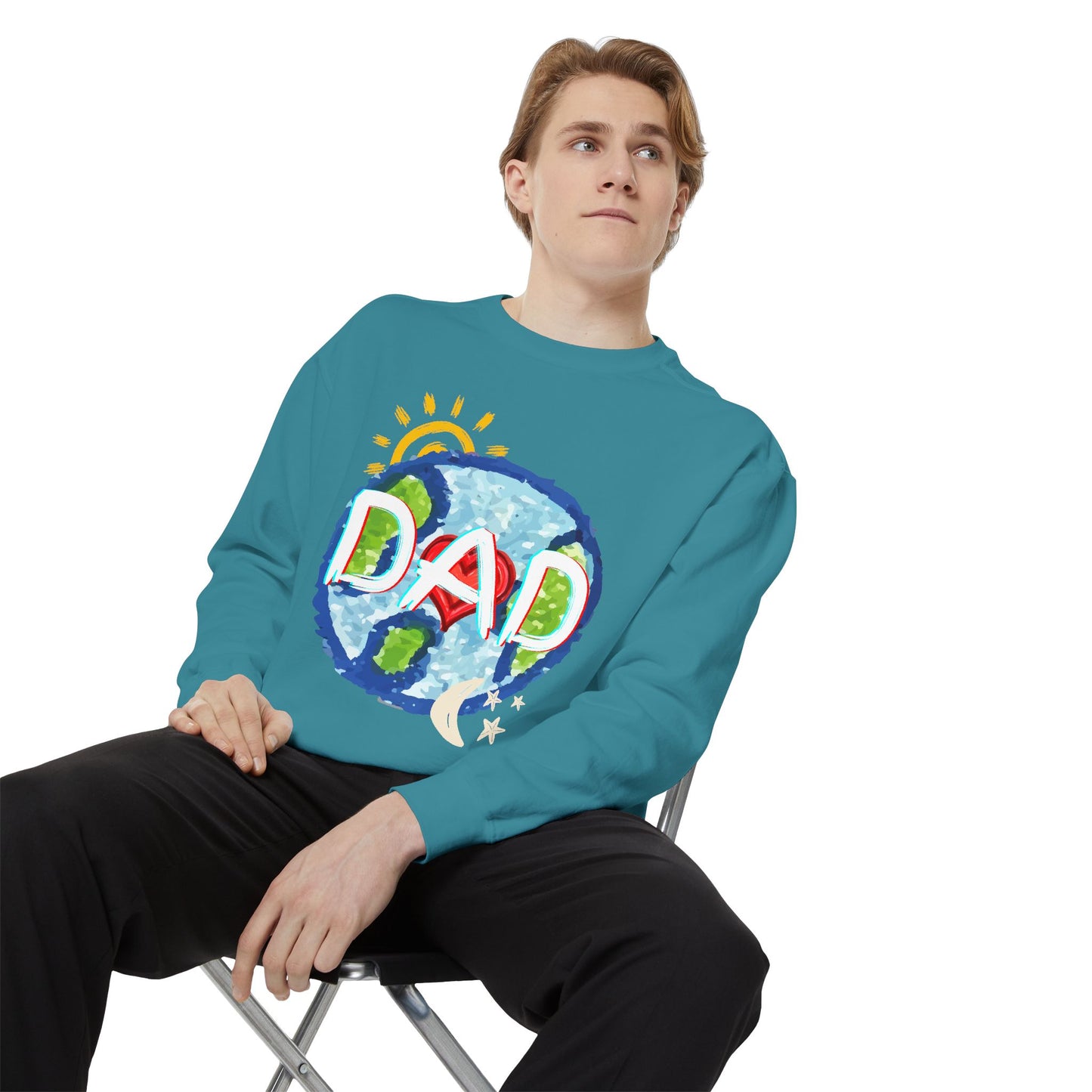 Dad's World Graphic Unisex Sweatshirt for Father's Day