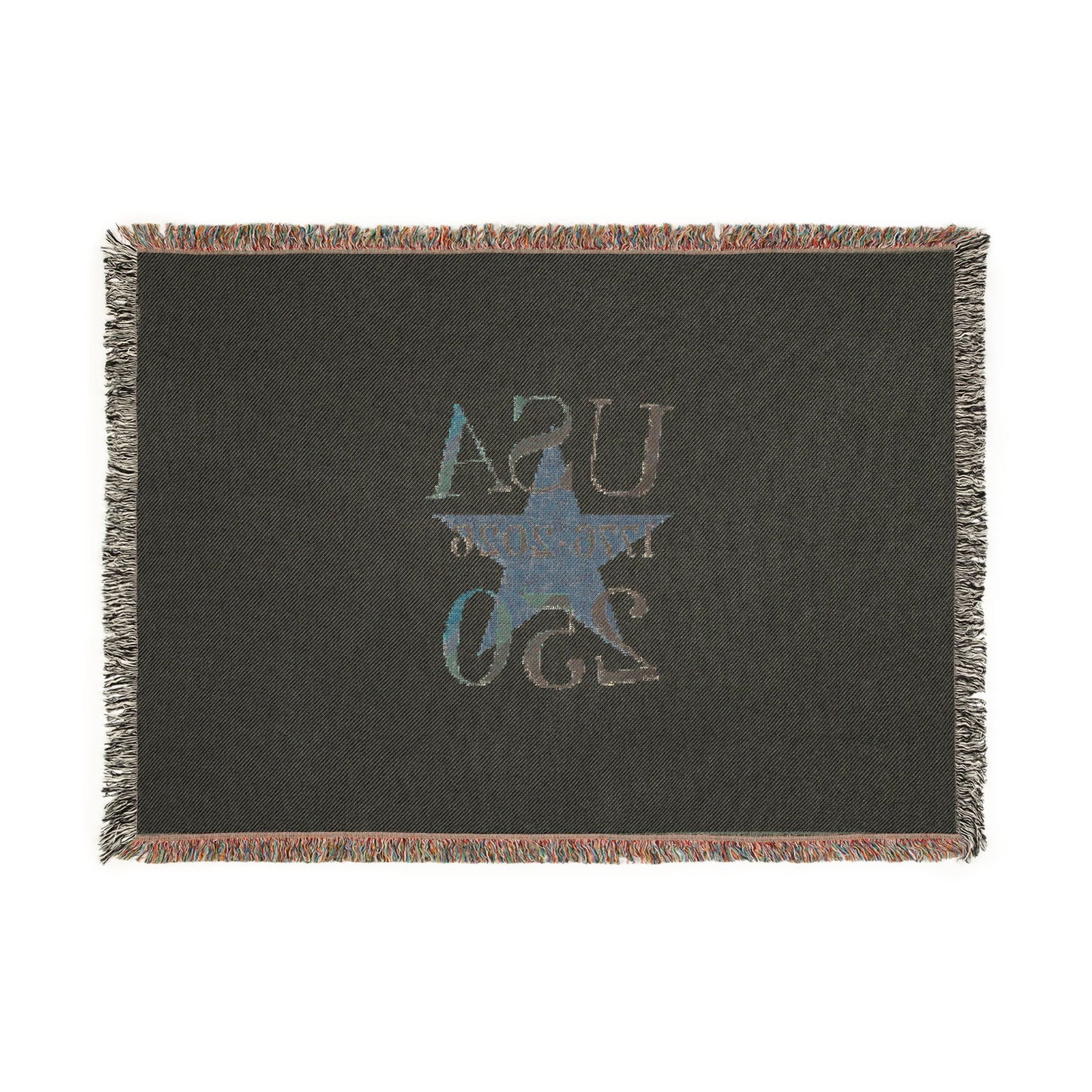 USA 250 Anniversary Woven Blanket — Commemorative Patriotic Throw