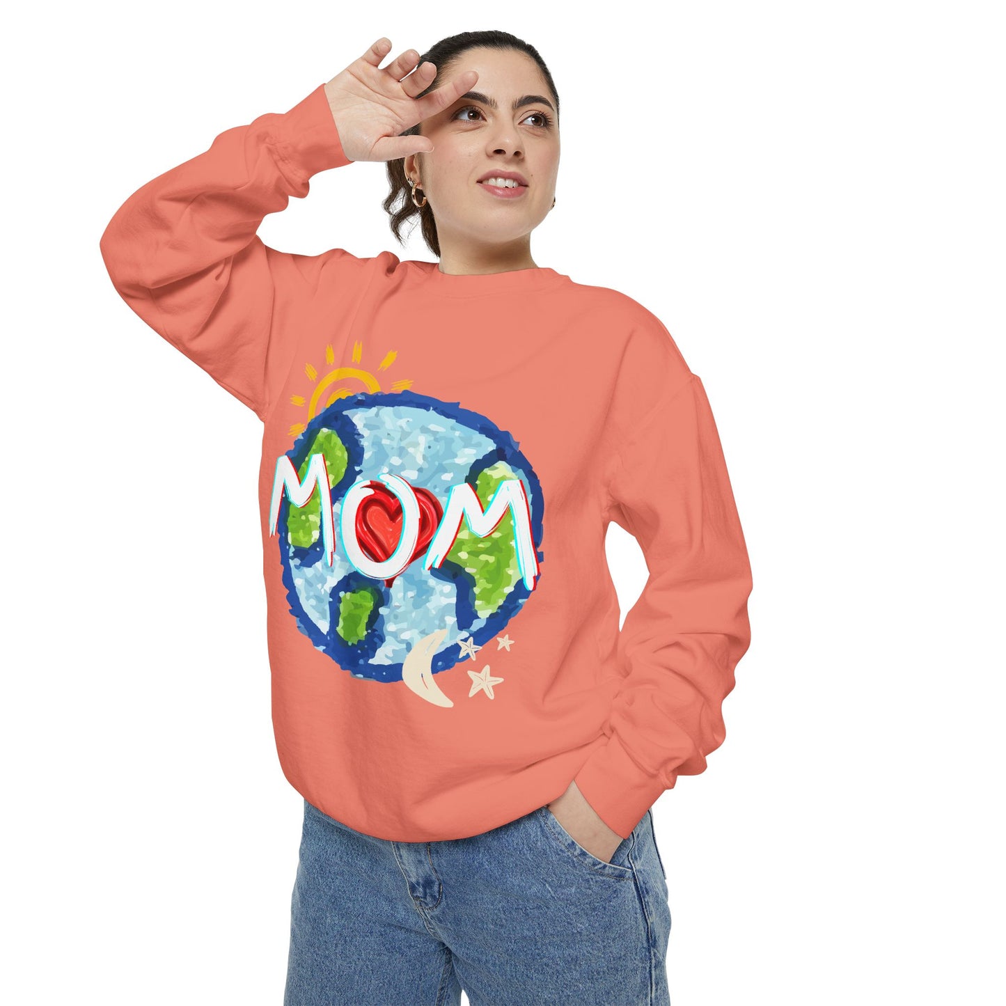 Mom’s World Graphic Unisex Sweatshirt for Mother’s Day