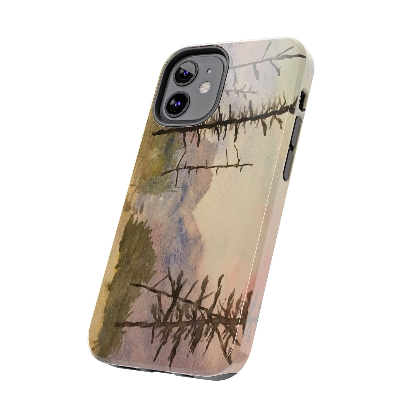 Glacier National Park After Fire Tough Phone Cases, iPhone & Samsung cases, wireless charging, mountains, nature, original artwork, gifts