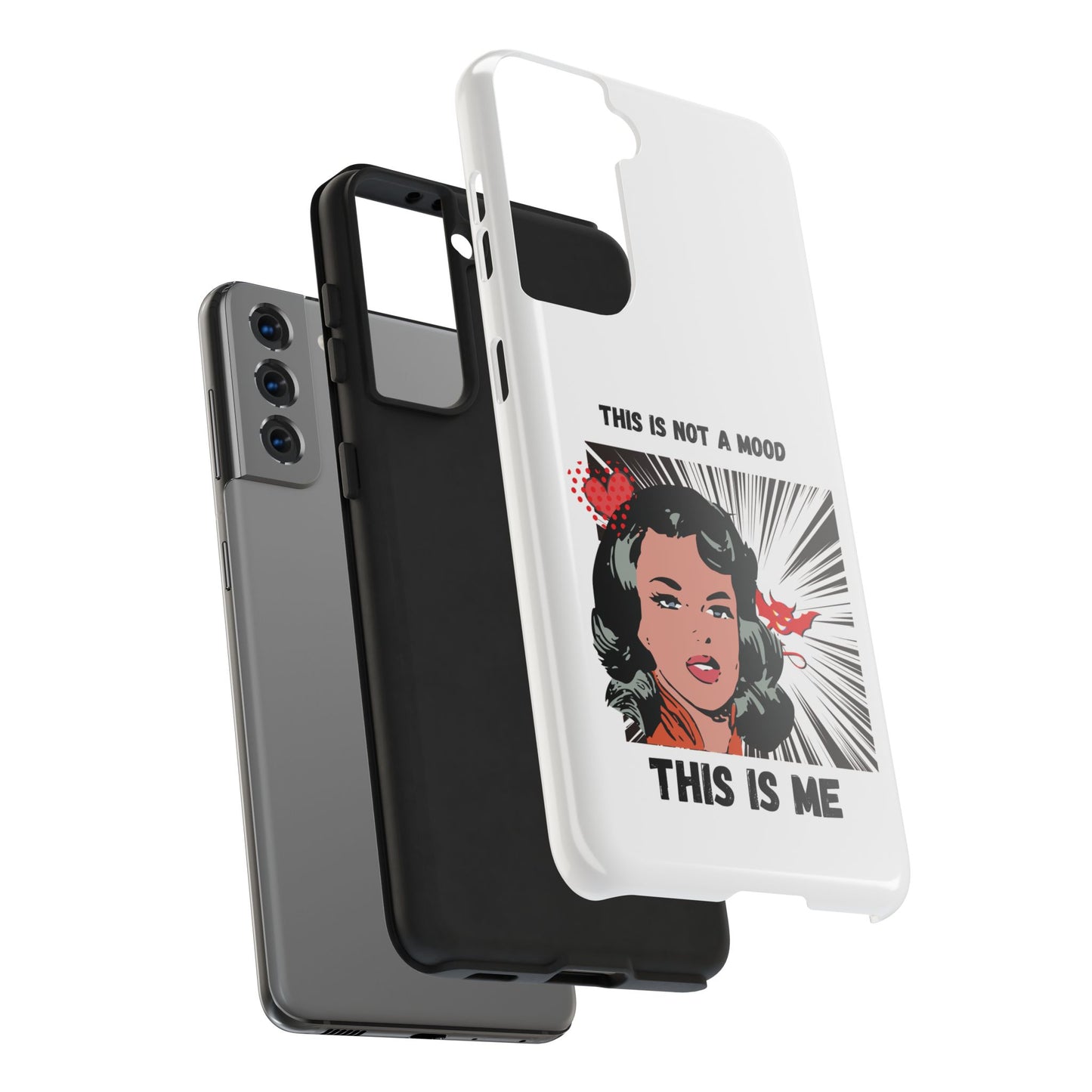 This is Not a Mood Tough Phone Cases, iPhone & Samsung cases, wireless charging, attitude, snarky, fun, gifts for women, gifts for friends