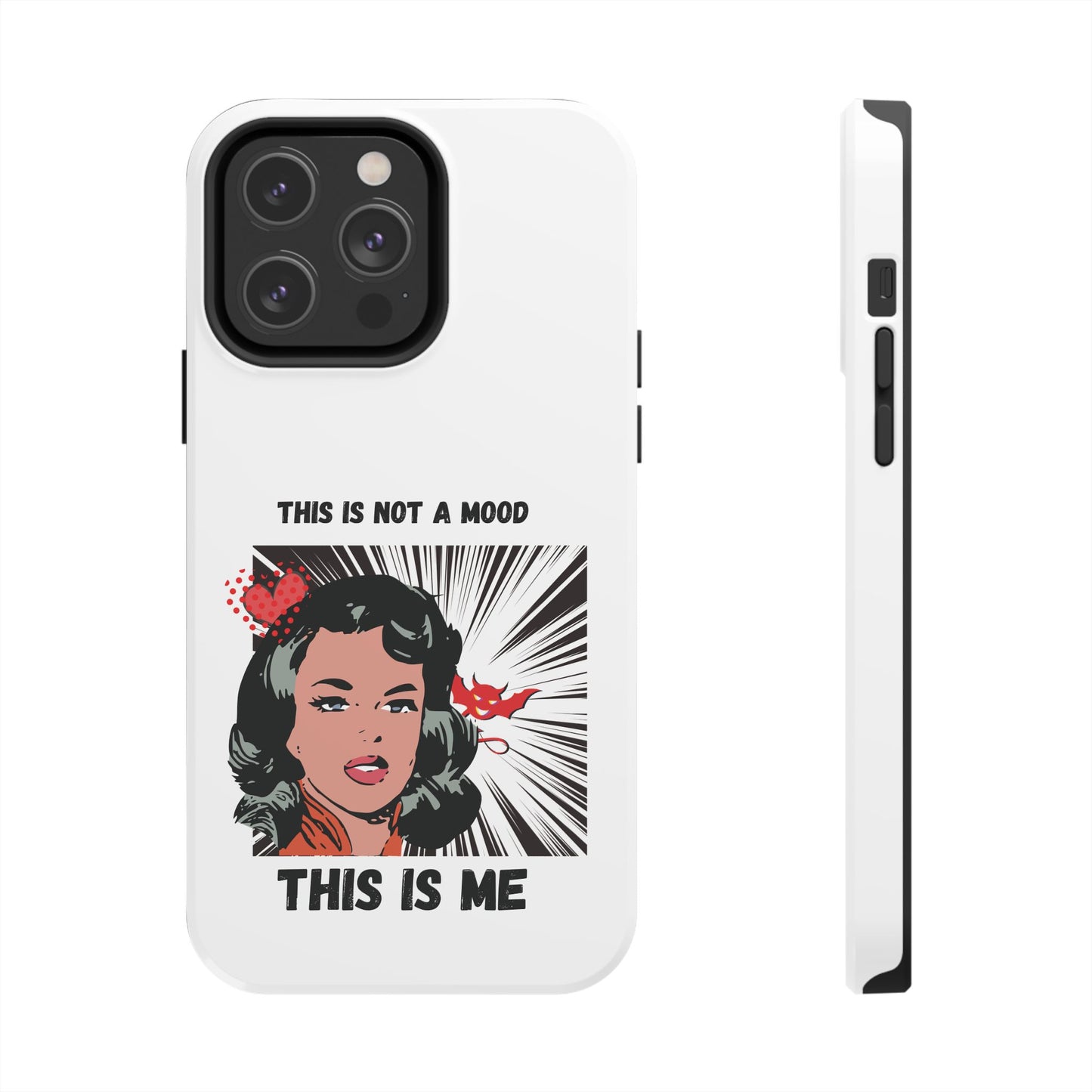This is Not a Mood Tough Phone Cases, iPhone & Samsung cases, wireless charging, attitude, snarky, fun, gifts for women, gifts for friends