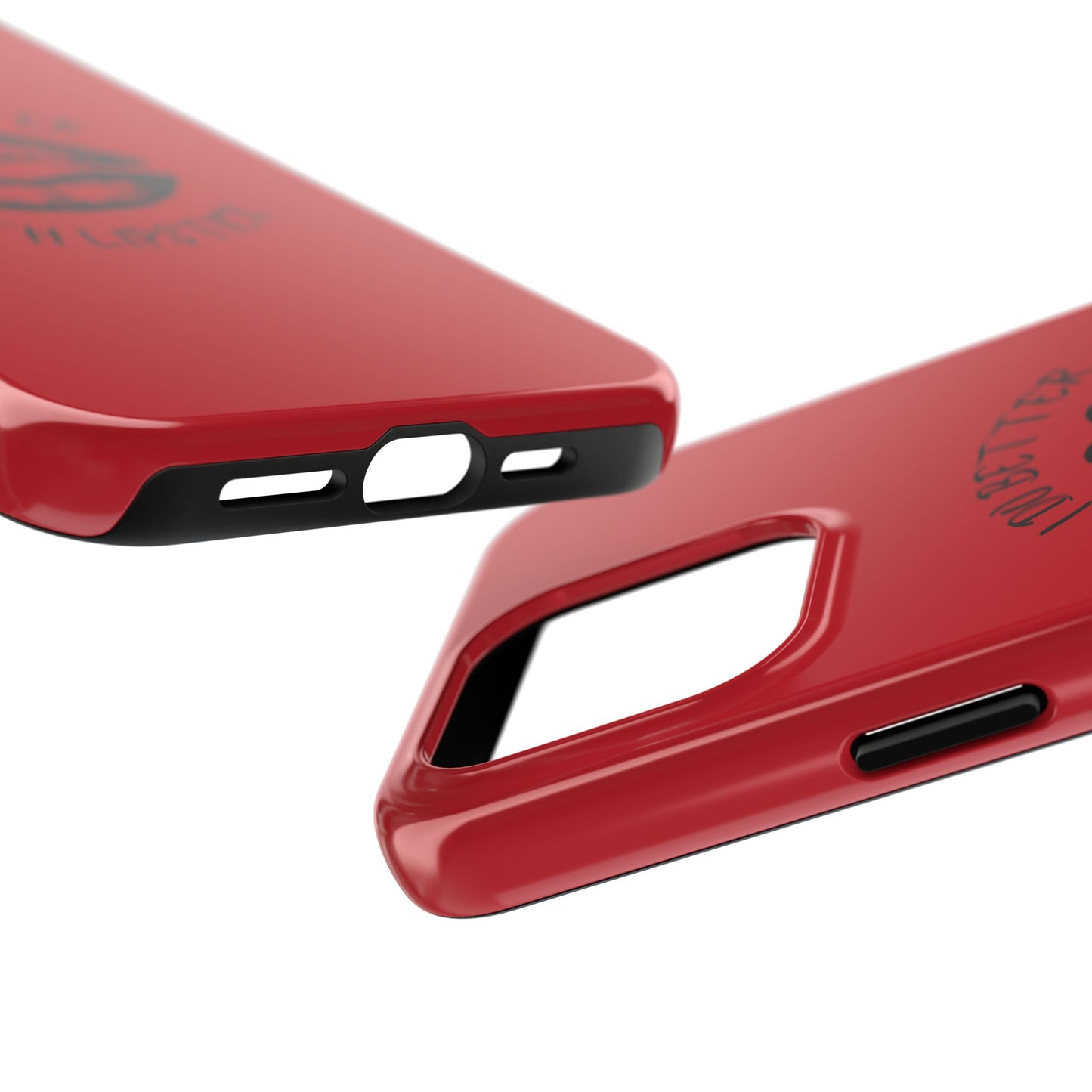 Red I Do Better With Lipstick Tough Phone Cases, Protective Phone Covers, Personalized Cell Phone Accessories, Stylish Phone Protectors