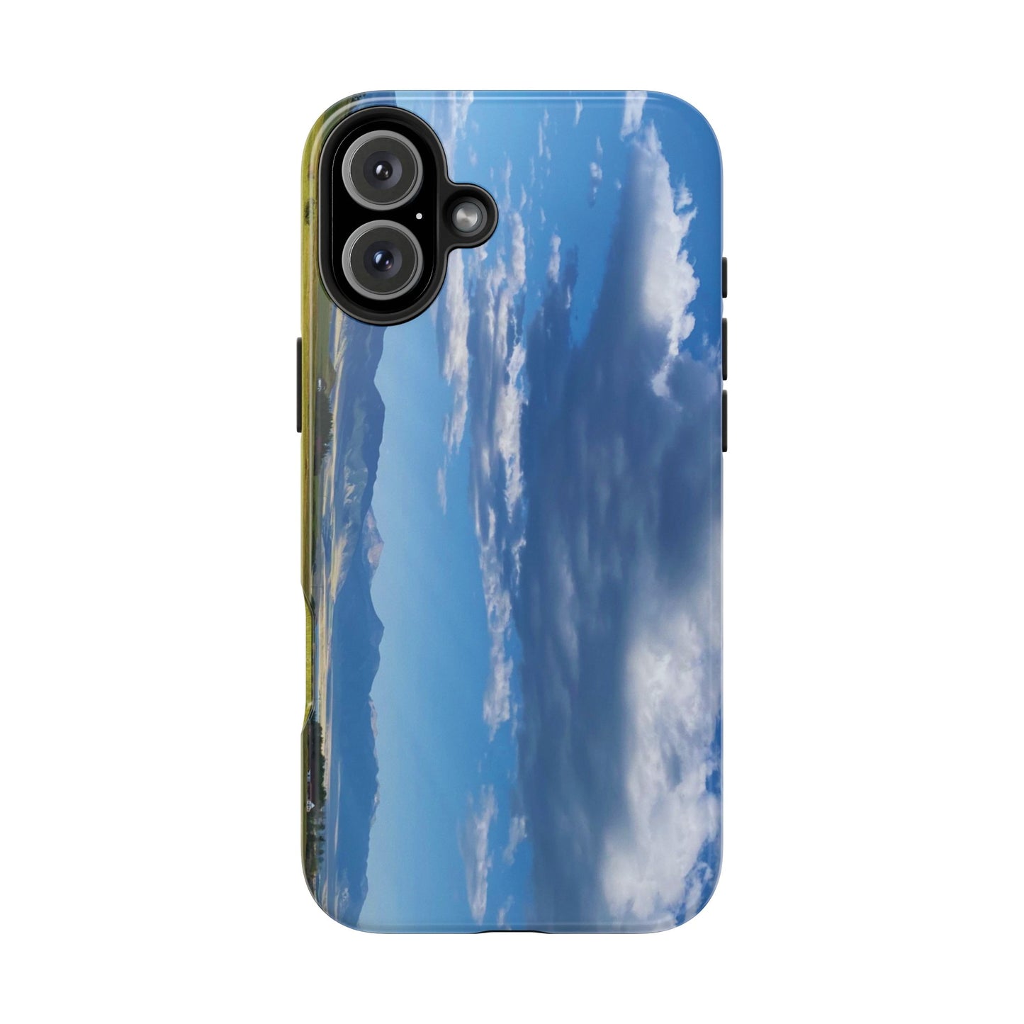 Western Clouds and Mountains Tough Phone Cases, iPhone & Samsung cases, wireless charging, sky, nature, landscape, original photo, gifts