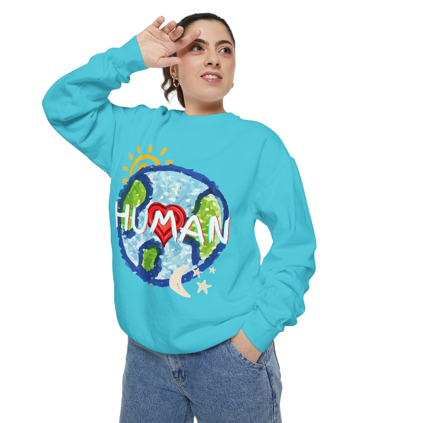 Human World Graphic Unisex Sweatshirt