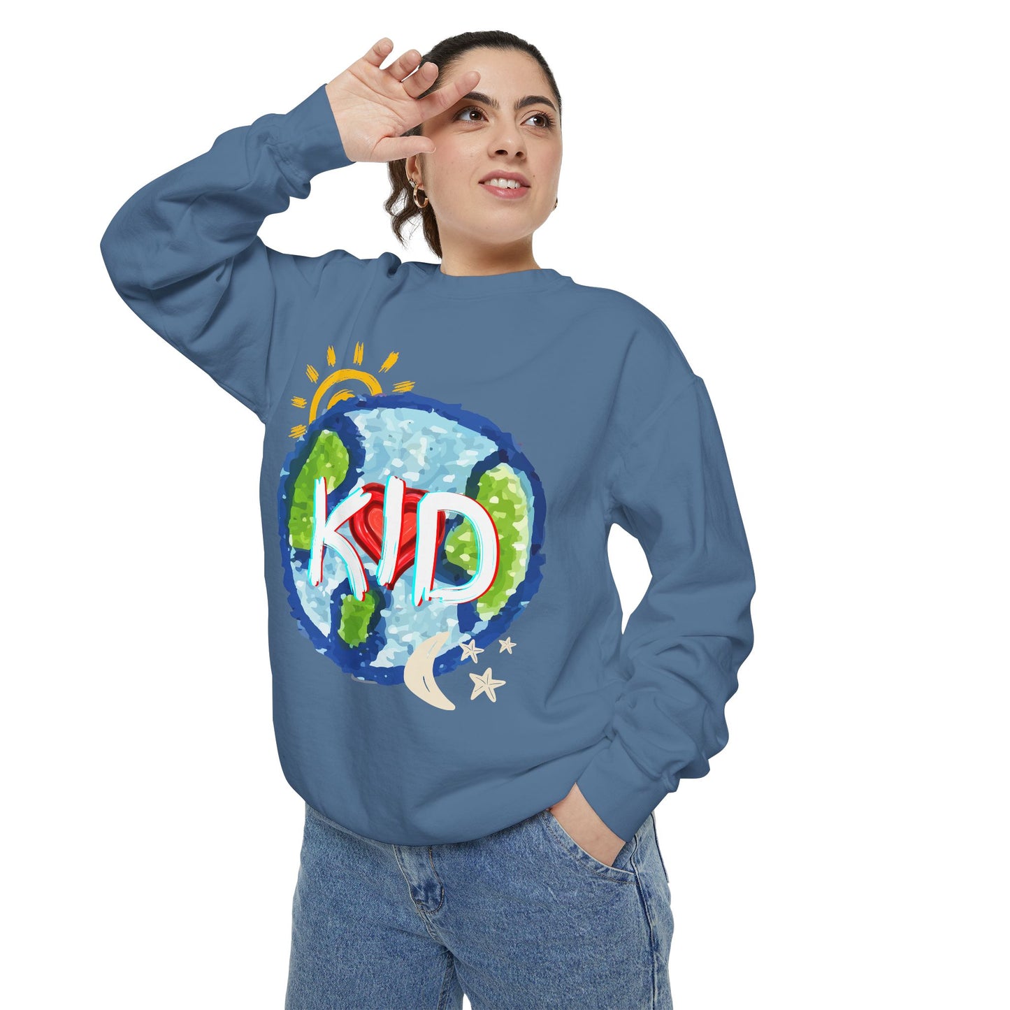 Kid World Graphic Unisex Sweatshirt