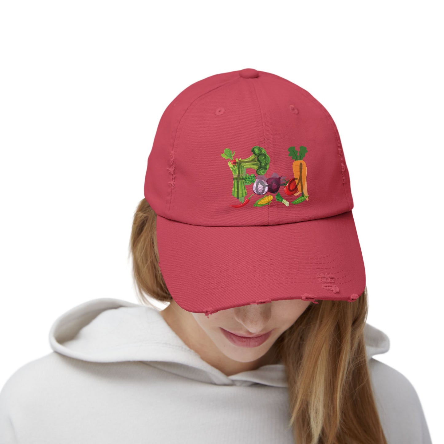 Food Vegetables Unisex Distressed Cap