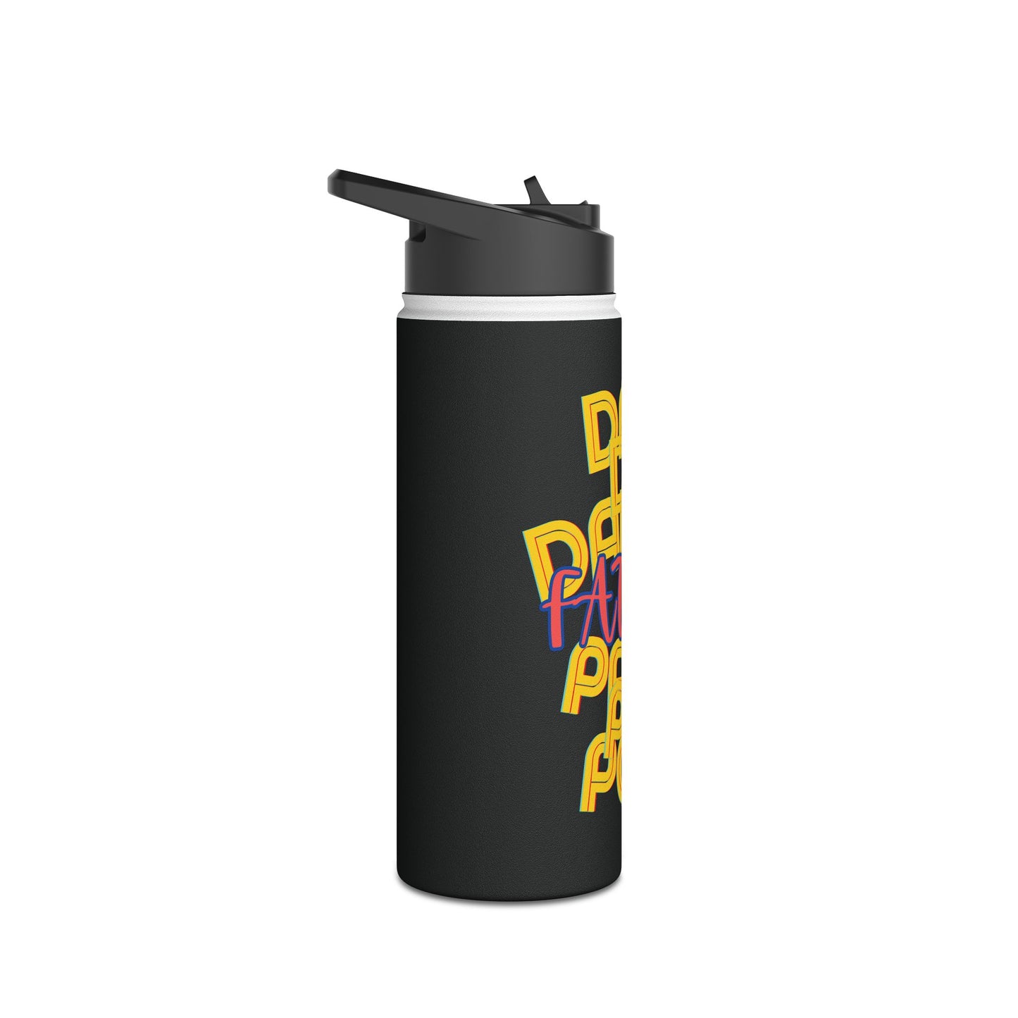 Father Stainless Steel Water Bottle, Dad Da Daddy Pop Pa Papa, Love, Fathers Day, Gifts for Men, Exercise, Eco Friendly, Gender Neutral