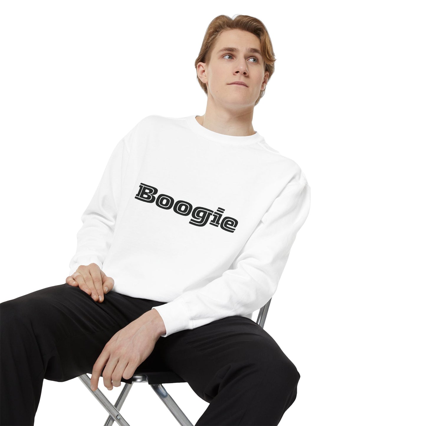 Boogie Sweatshirt - Dance Birthday Christmas Gift - Unisex Garment-Dyed
