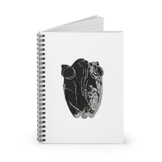 Frog White Spiral Notebook, Ruled Line, animals, amphibians, nature, gender neutral, journal, gift, teens, adults, kids, friends