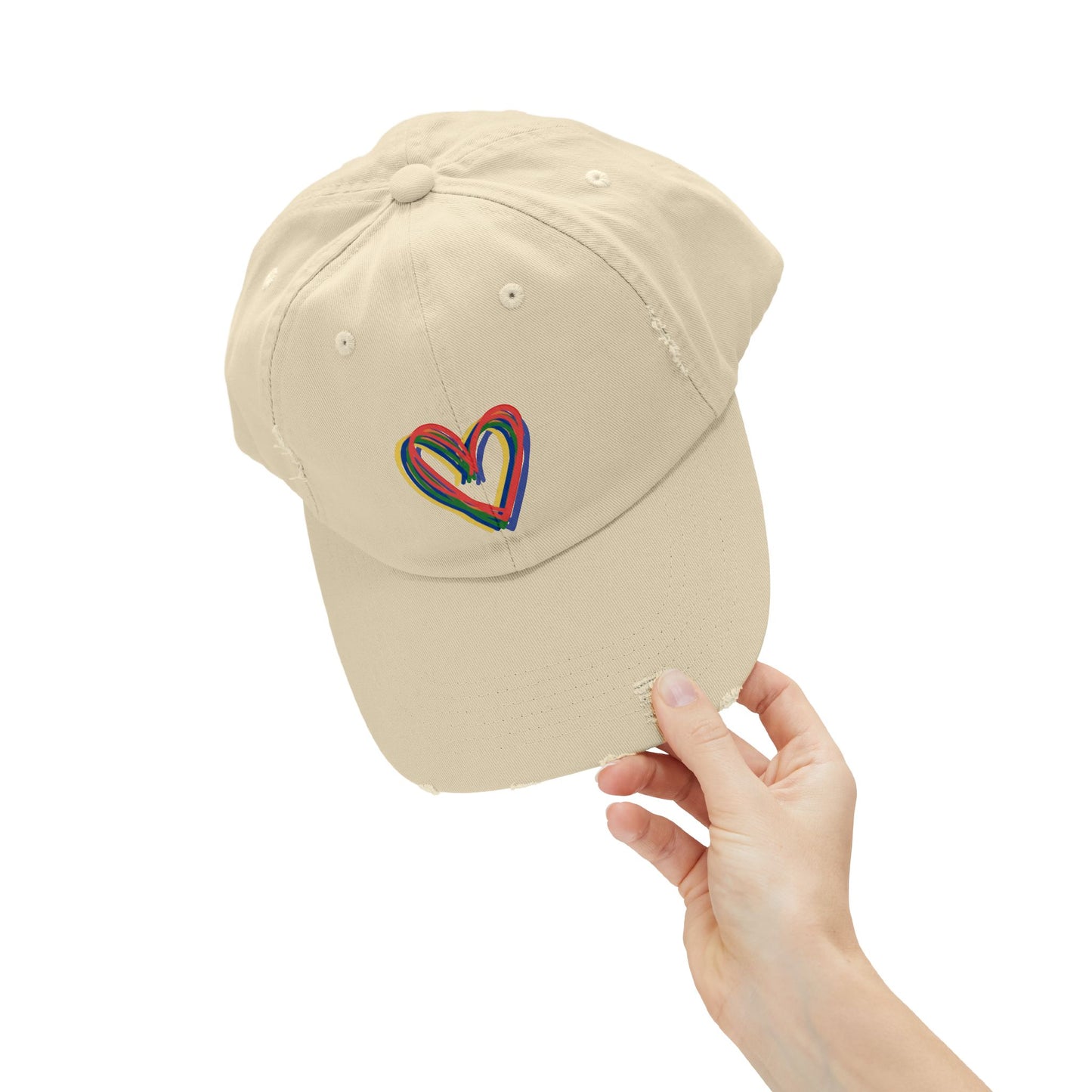 Rainbow Hearts Cap