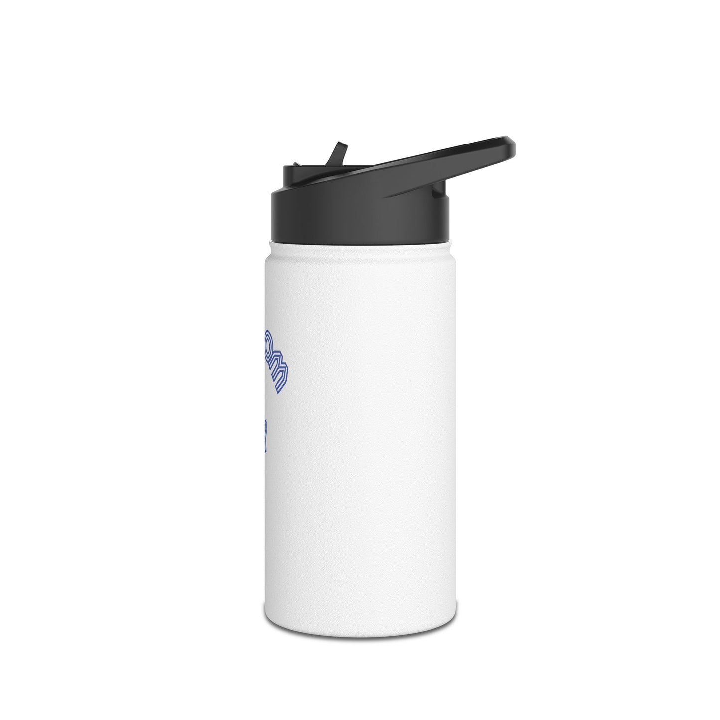 Freedom & Joy White Stainless Steel Water Bottle, America, Equality, Love, Election, Political, Vote, Gift, Exercise, Workout, Eco BPA-free