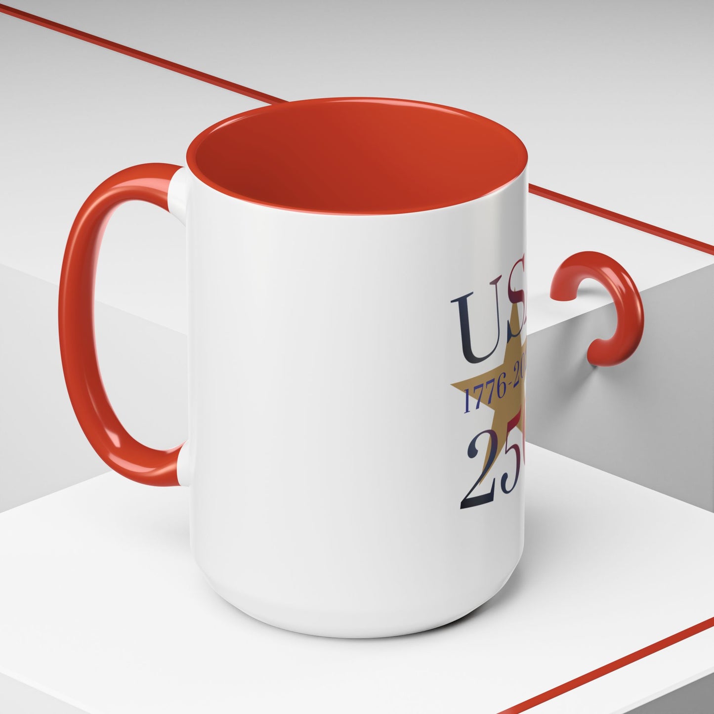 USA 250th Anniversary 1776 Accent Coffee Mug (11/15 oz)
