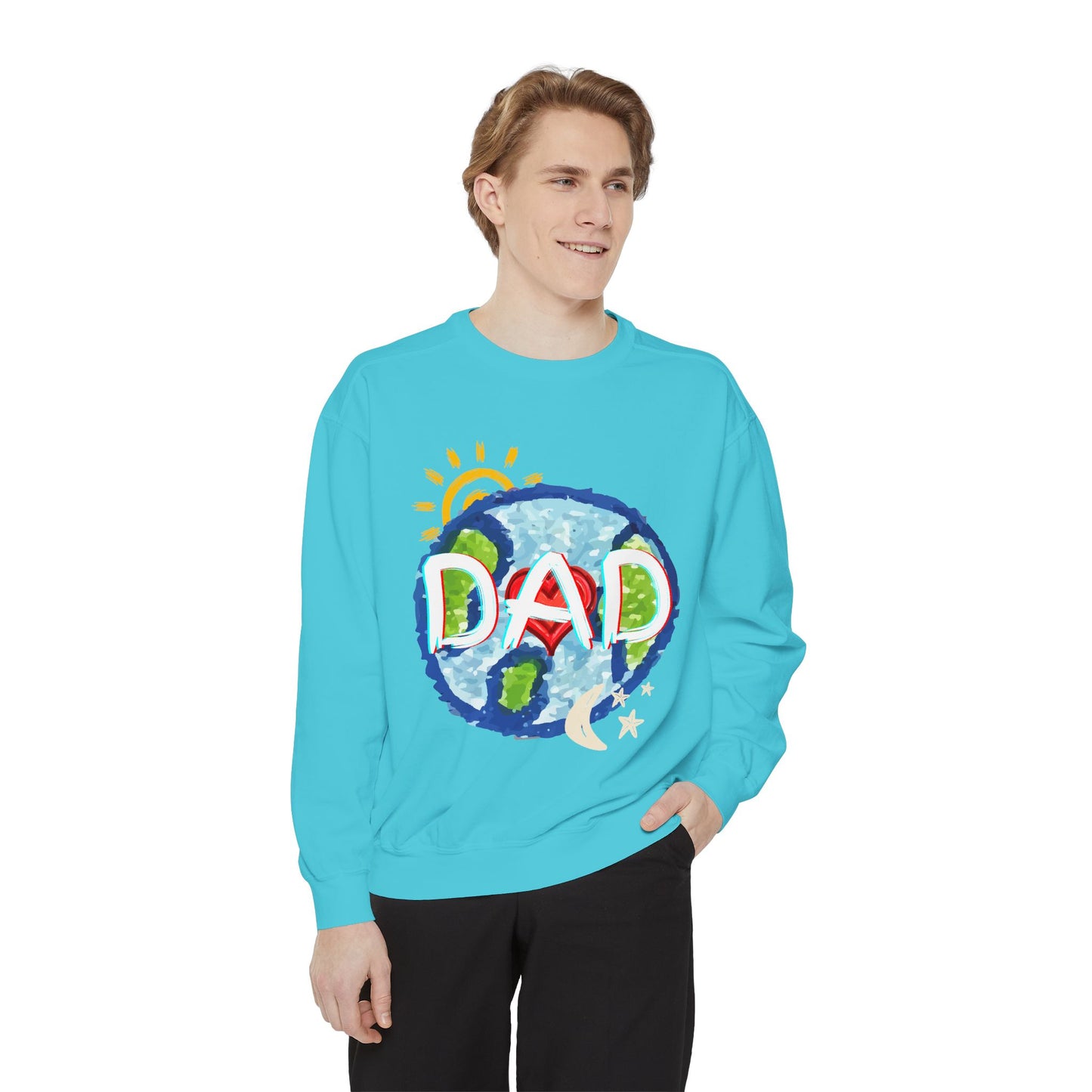 Dad's World Graphic Unisex Sweatshirt for Father's Day