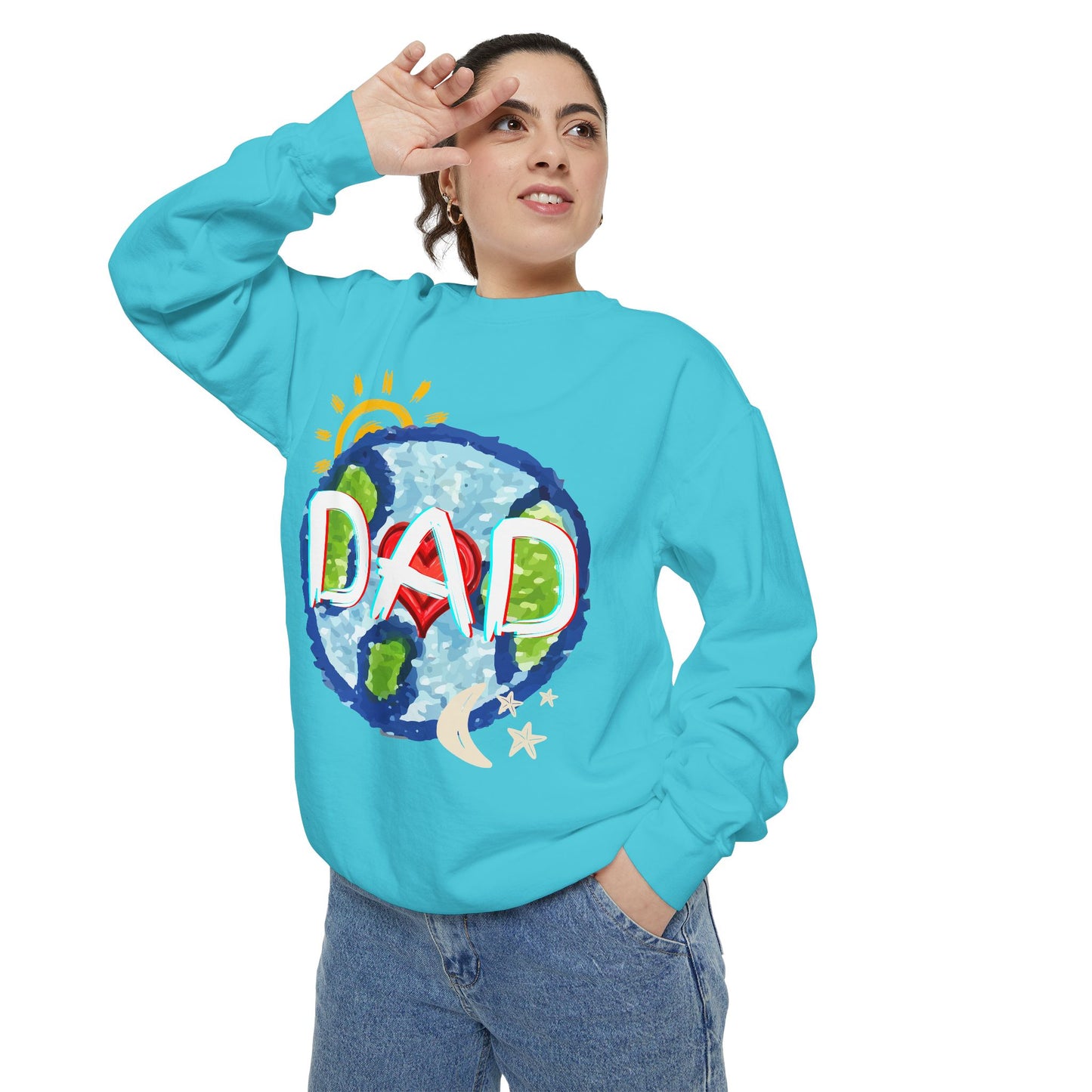 Dad's World Graphic Unisex Sweatshirt for Father's Day