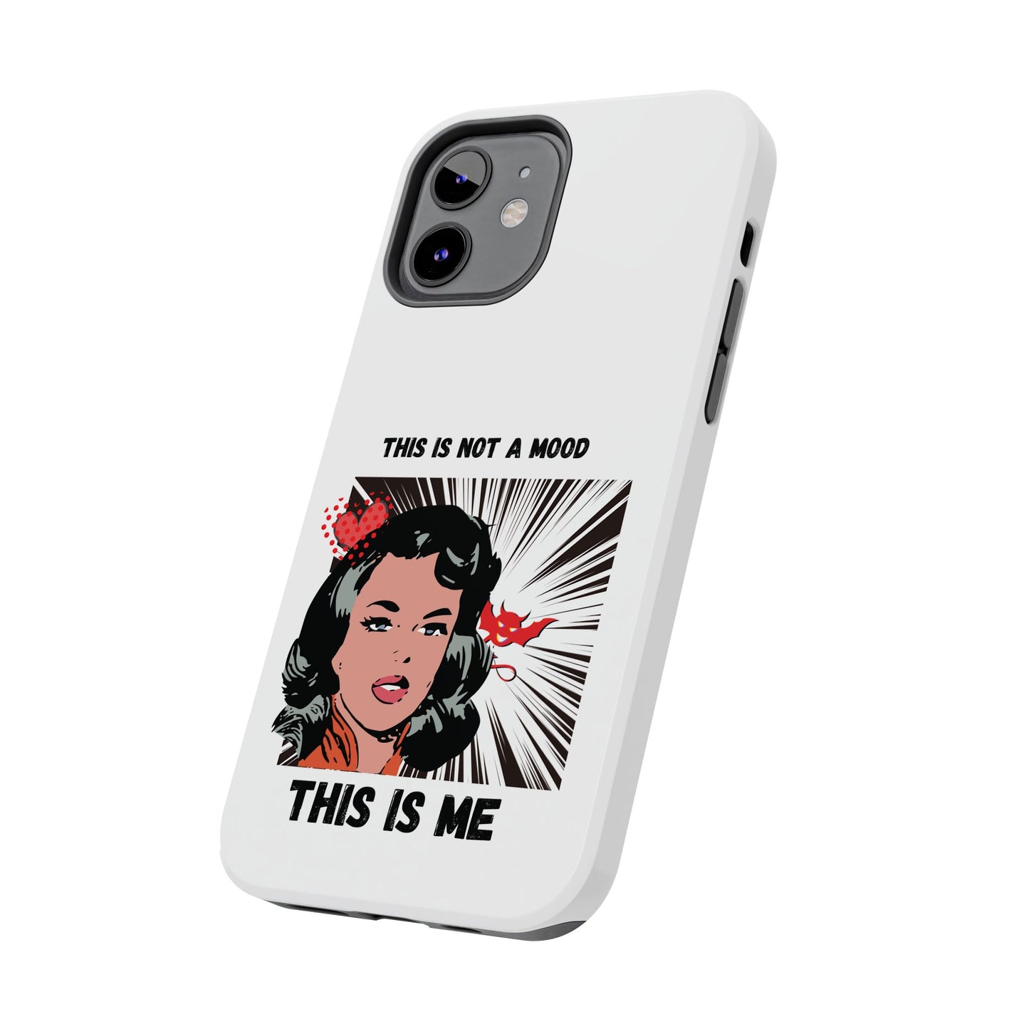 This is Not a Mood Tough Phone Cases, iPhone & Samsung cases, wireless charging, attitude, snarky, fun, gifts for women, gifts for friends