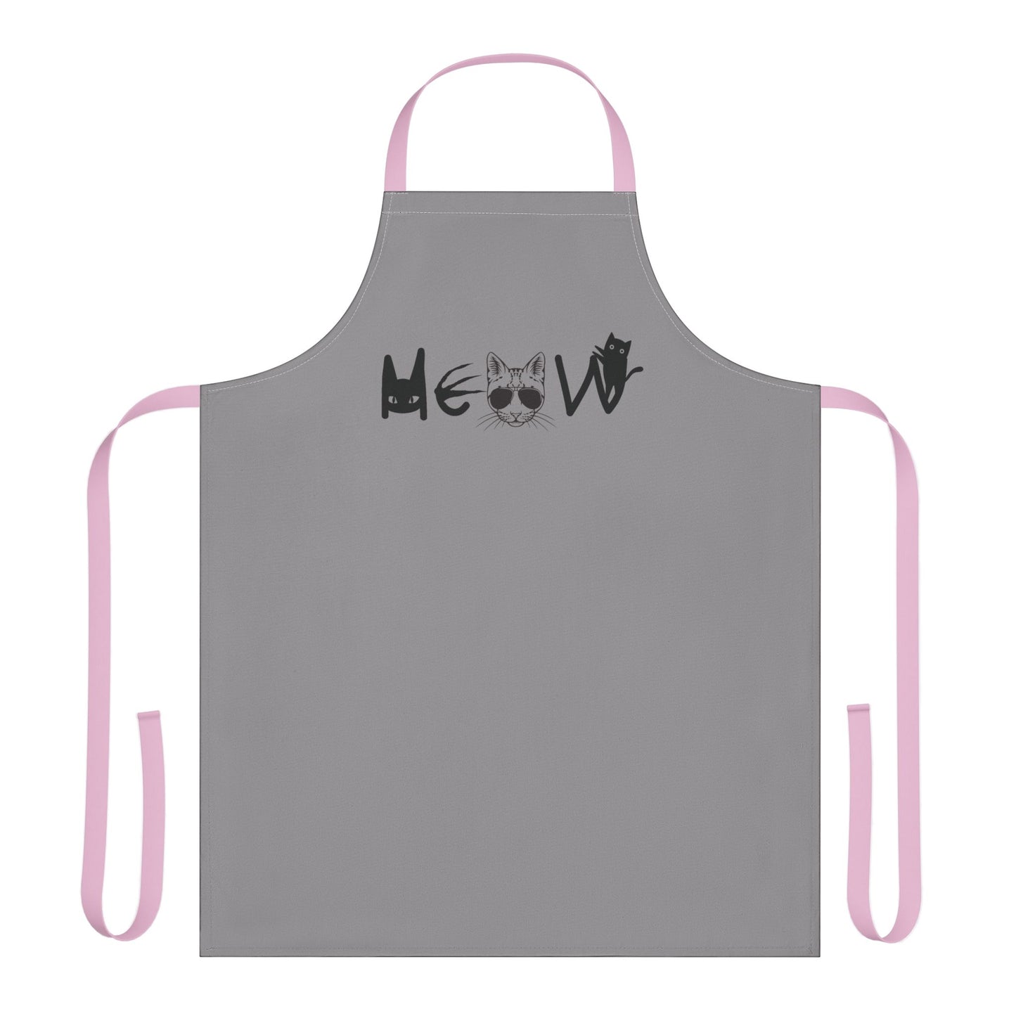Meow Grey Unisex Chefs Apron