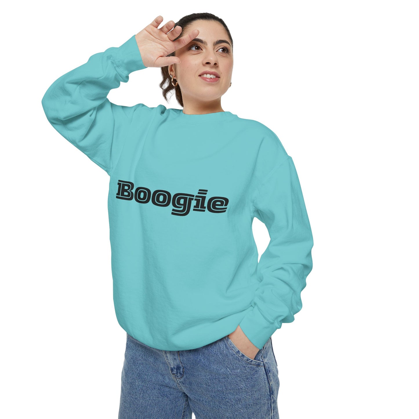 Boogie Sweatshirt - Dance Birthday Christmas Gift - Unisex Garment-Dyed