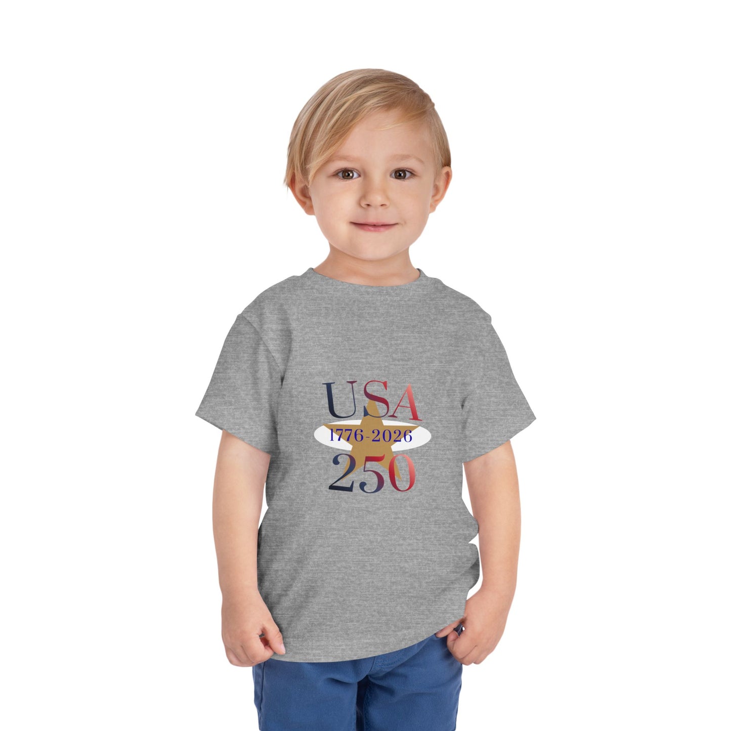 Toddler Tee - USA 250 1776-2026 Patriotic Independence Day Shirt