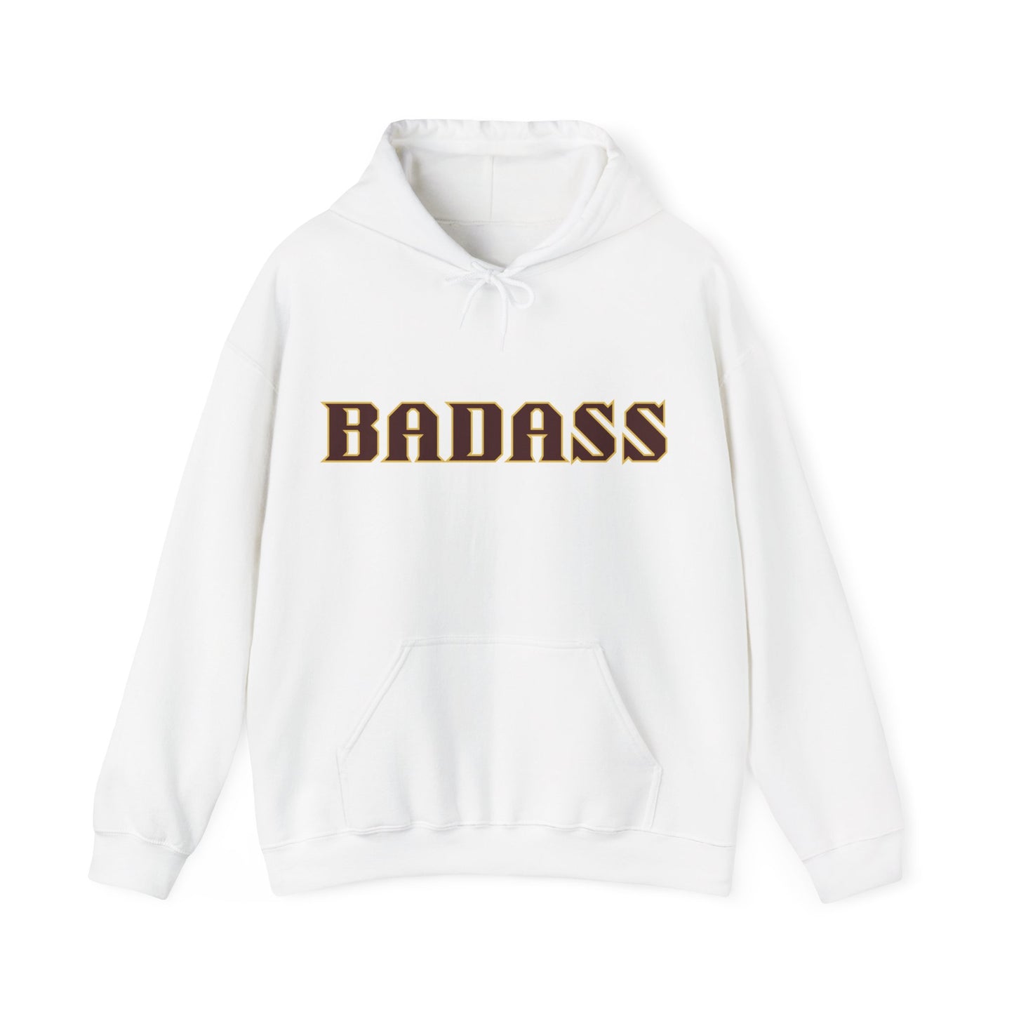 Badass Unisex Heavy Blend™ Hooded Sweatshirt, funny, strong, hoodies, gifts for friends, gender neutral, personality, attitude, warm, soft