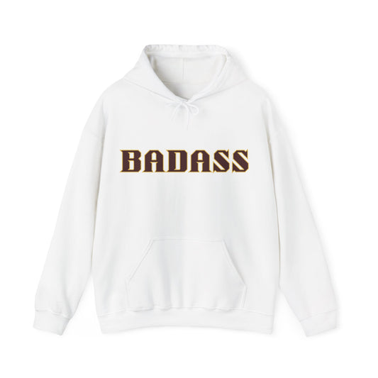 Badass Unisex Heavy Blend™ Hooded Sweatshirt, funny, strong, hoodies, gifts for friends, gender neutral, personality, attitude, warm, soft