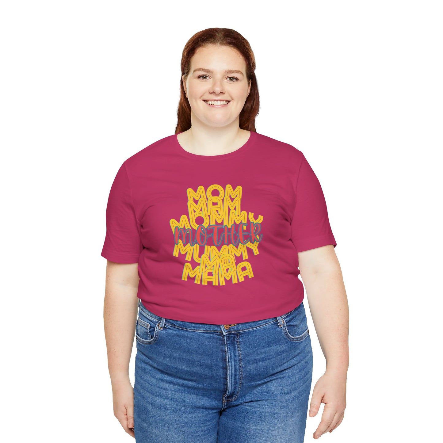 Mother Unisex Tee, Mom Mommy Ma Mam Mama Mummy, Love, Mothers Day, Gifts for Women, Comfy, Soft, Gender Neutral, Short Sleeves