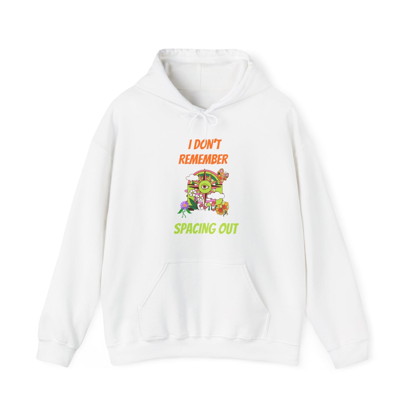 I Dont Remember Spacing Out Unisex Heavy Blend™ Hooded Sweatshirt, funny shirts, hoodies, gifts for friends, gender neutral, graphic art