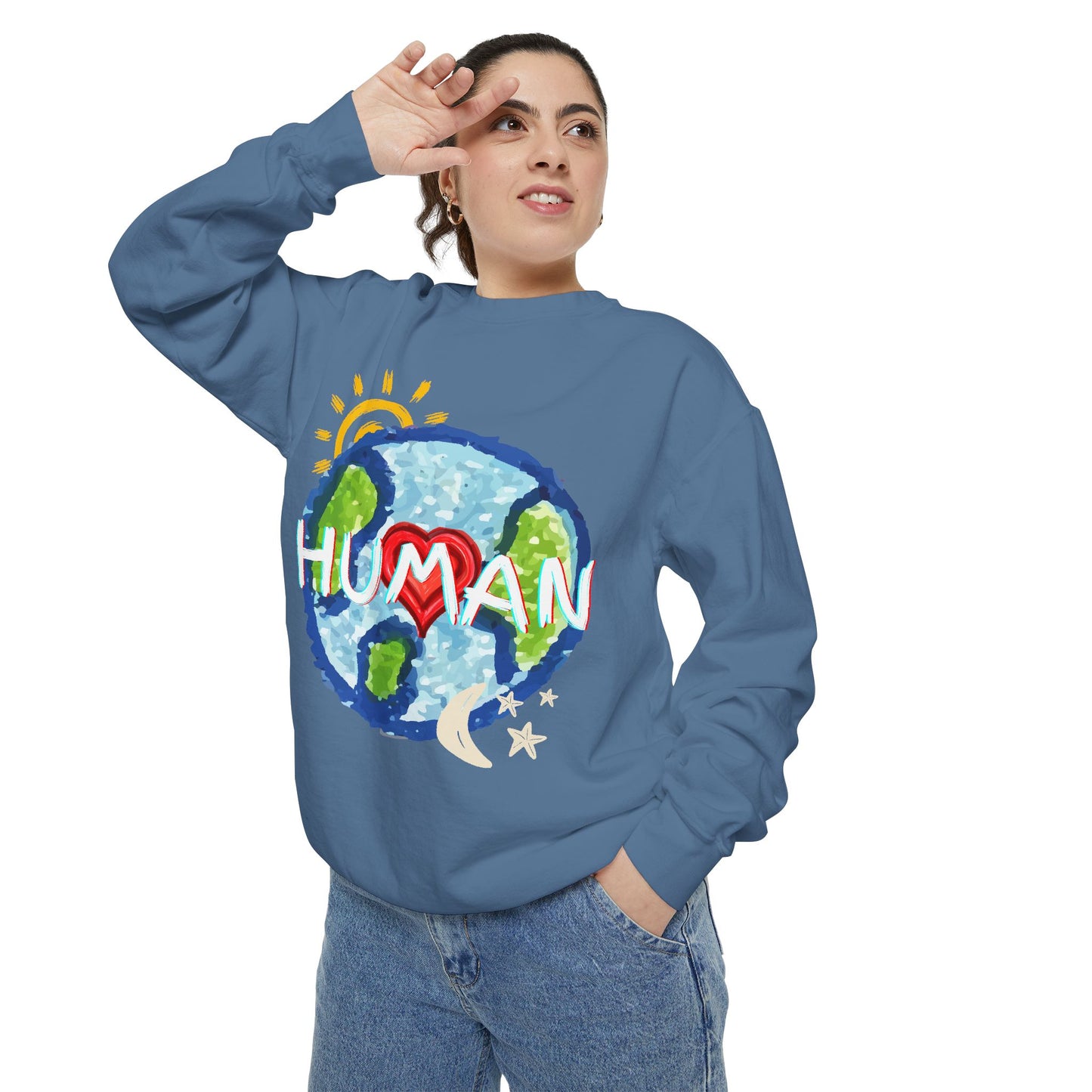 Human World Graphic Unisex Sweatshirt