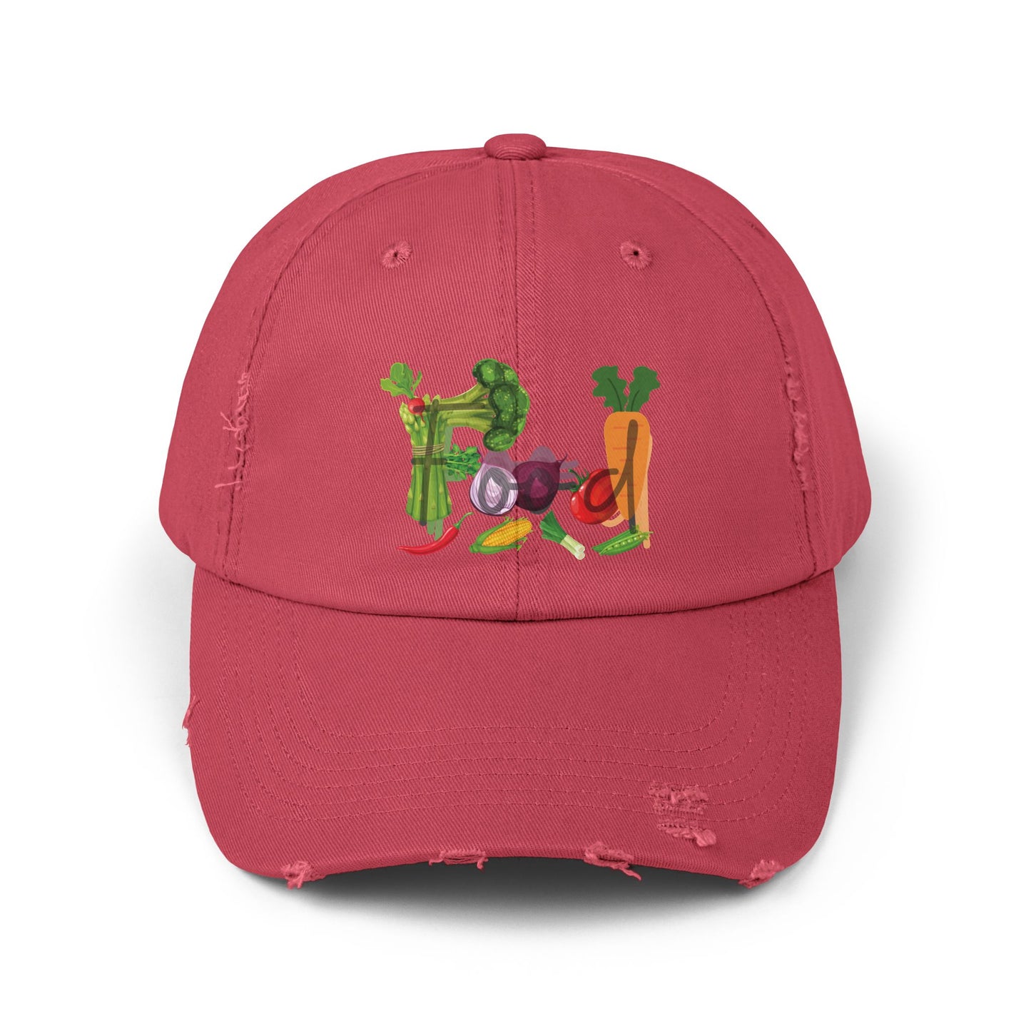 Food Vegetables Unisex Distressed Cap
