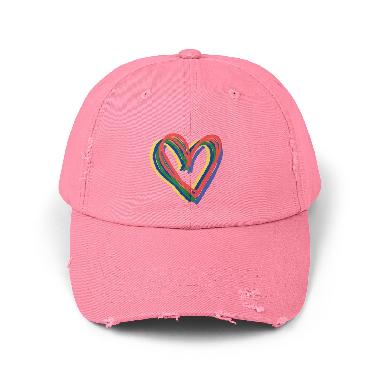 Rainbow Hearts Cap