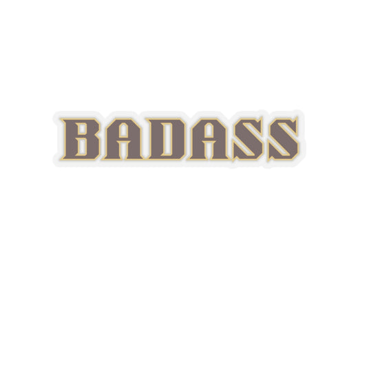 Badass Kiss-Cut Stickers, Cool Laptop Decal, Waterproof Vinyl Sticker, Trendy Phone Sticker, Unique Water Bottle Sticker, Edgy Car Decal