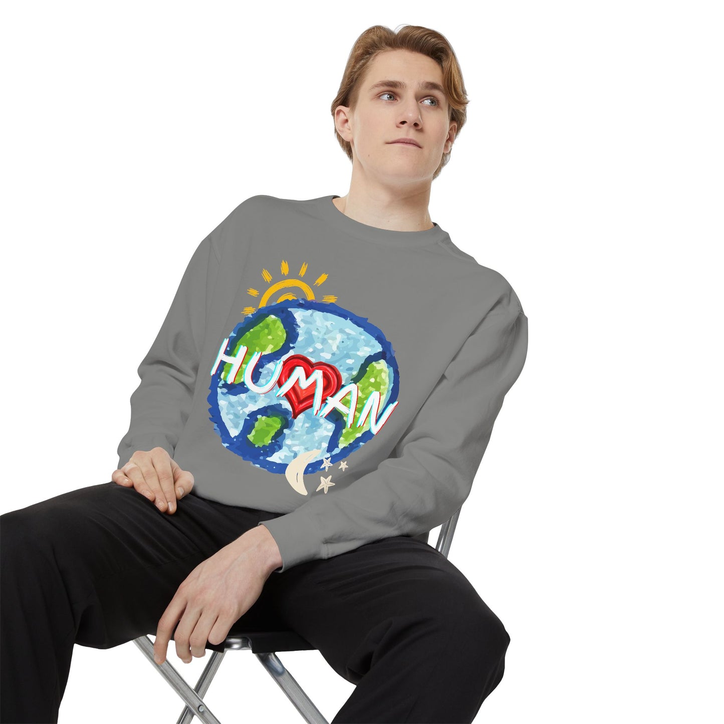 Human World Graphic Unisex Sweatshirt