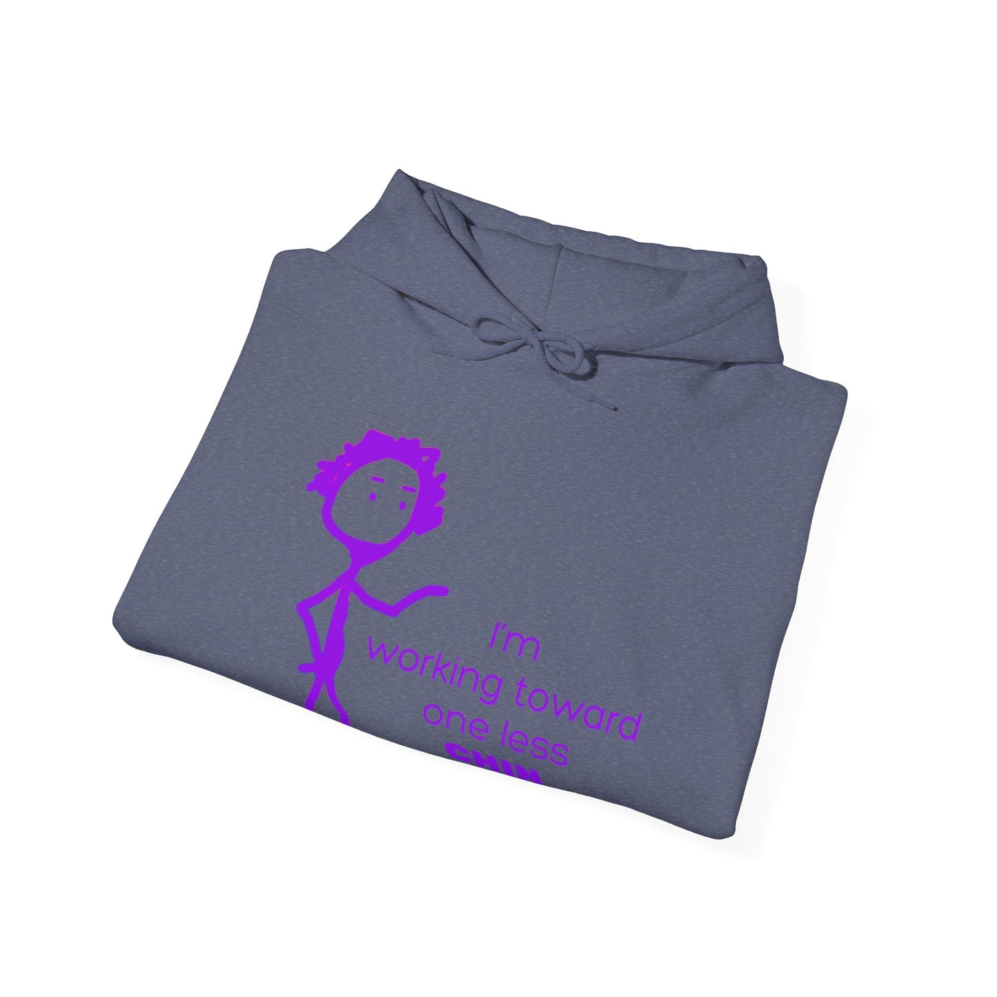 Im Working Toward One Less Chin Unisex Heavy Blend™ Hooded Sweatshirt, fun, hoodie, warm, gift, exercise, aging, gender neutral, men, women